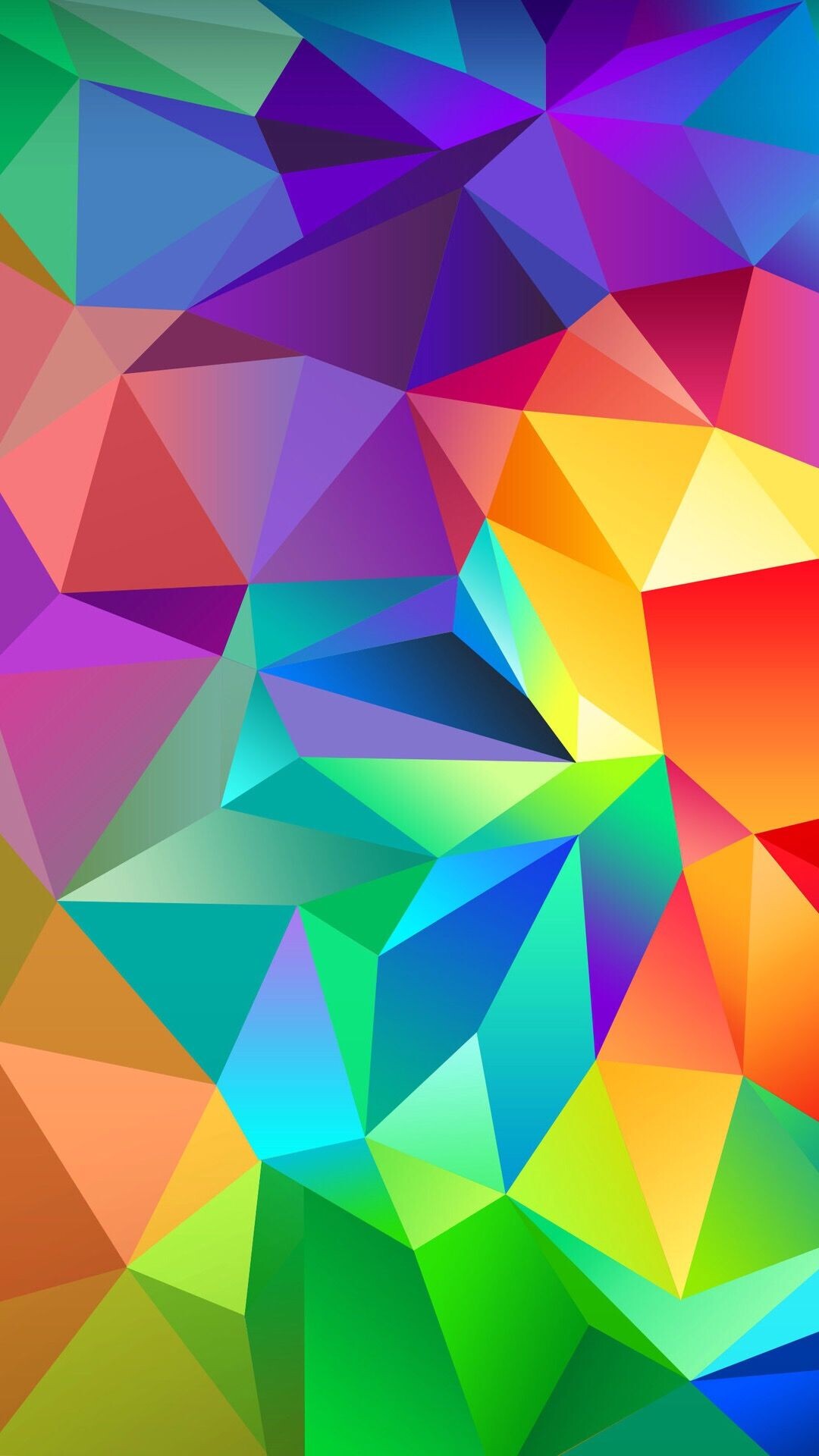 Rainbow geometric, Wallpapers, 1080x1920 Full HD Phone