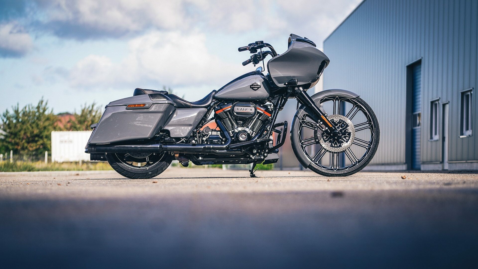 Harley-Davidson Street Glide, Thunderbike greywhaler, Harley Davidson CVO, Road Glide, 1920x1080 Full HD Desktop