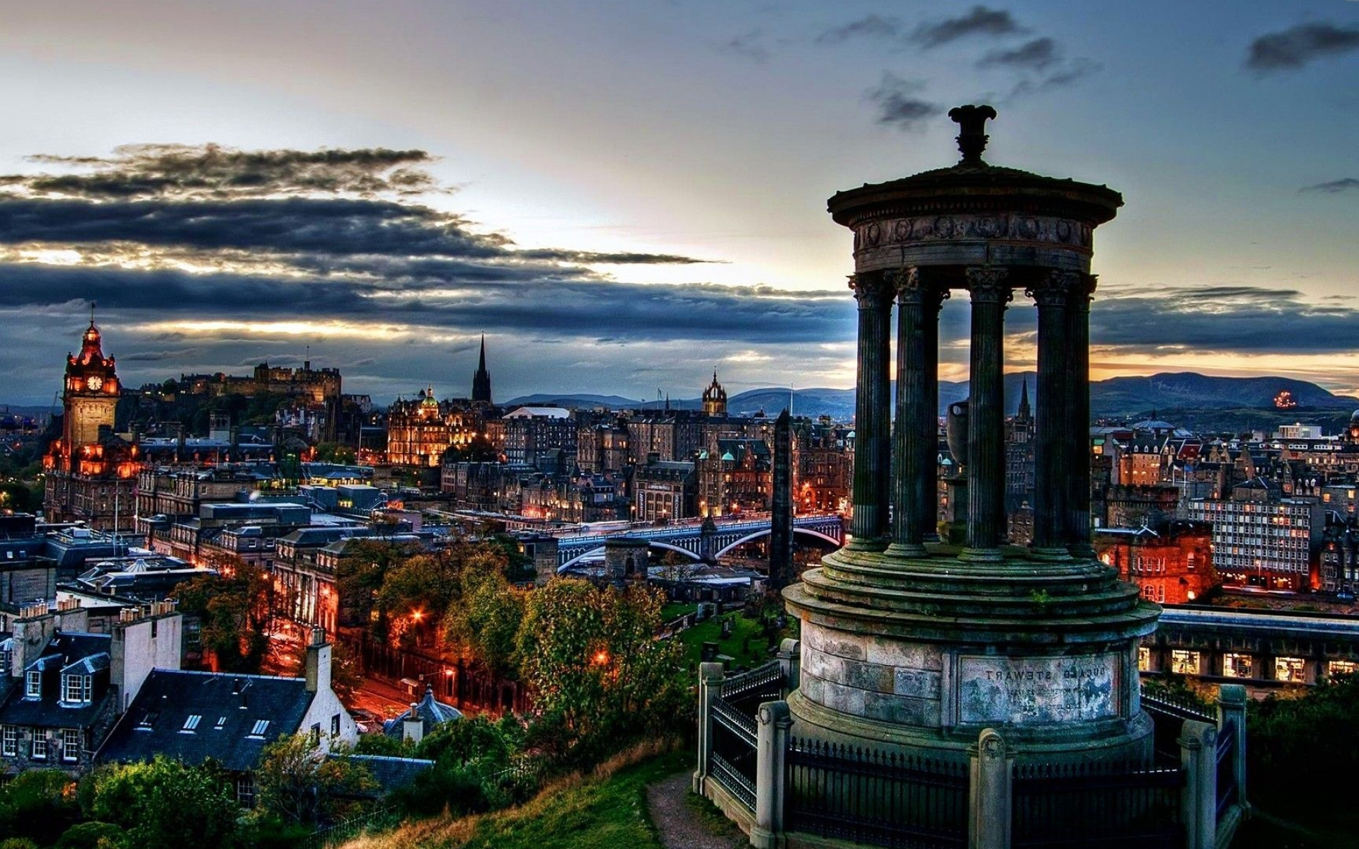 Edinburgh Skyline, Beautiful HD wallpapers, 1920x1200 HD Desktop