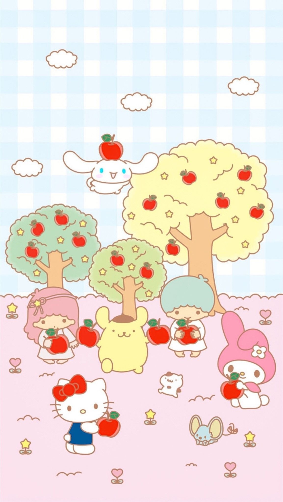 Apples, Hello Kitty and Friends Wallpaper, 1160x2050 HD Phone