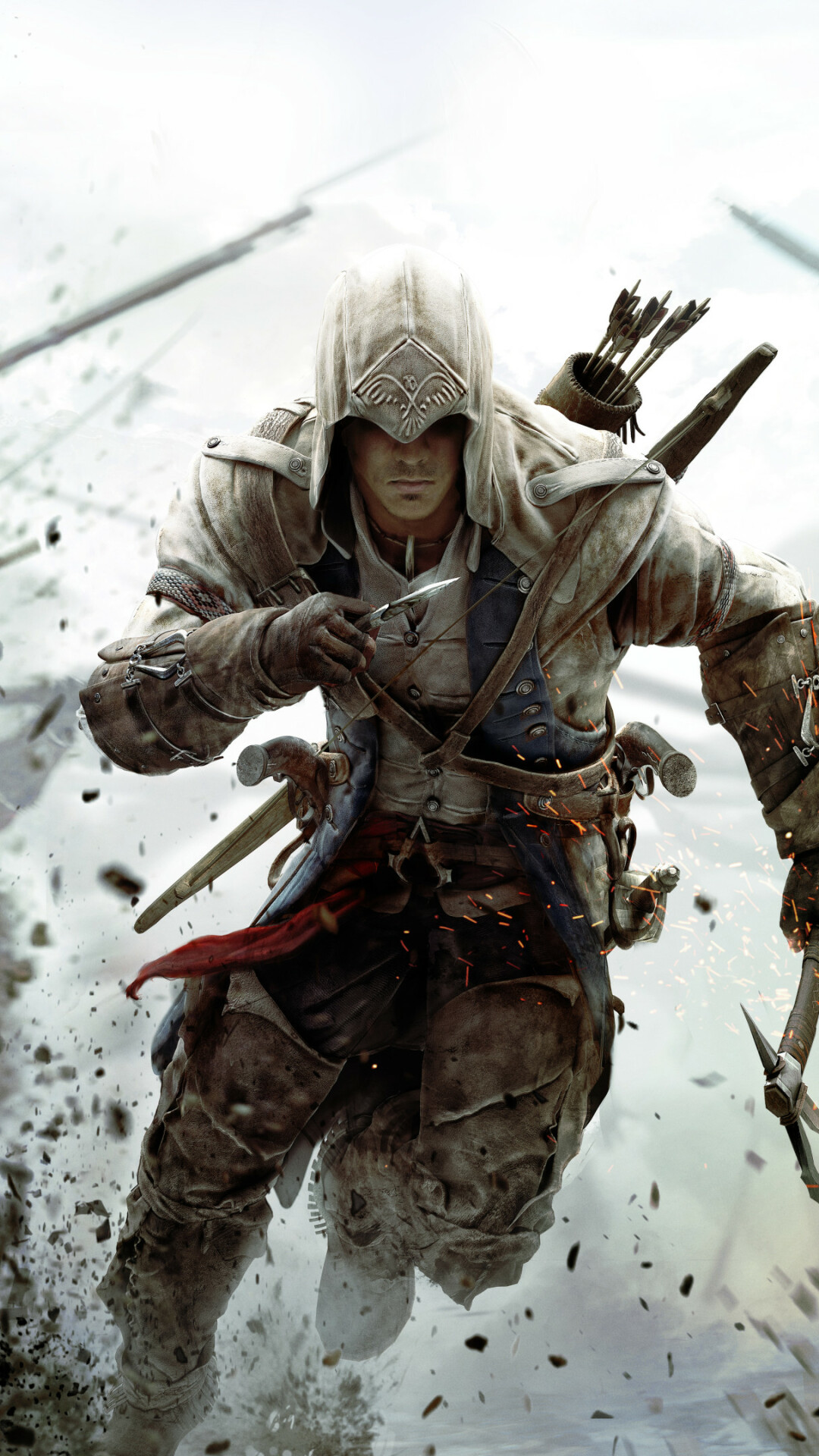 Assassin's Creed 3, 10K resolution, Revolutionary War, Highly-detailed imagery, 1080x1920 Full HD Phone