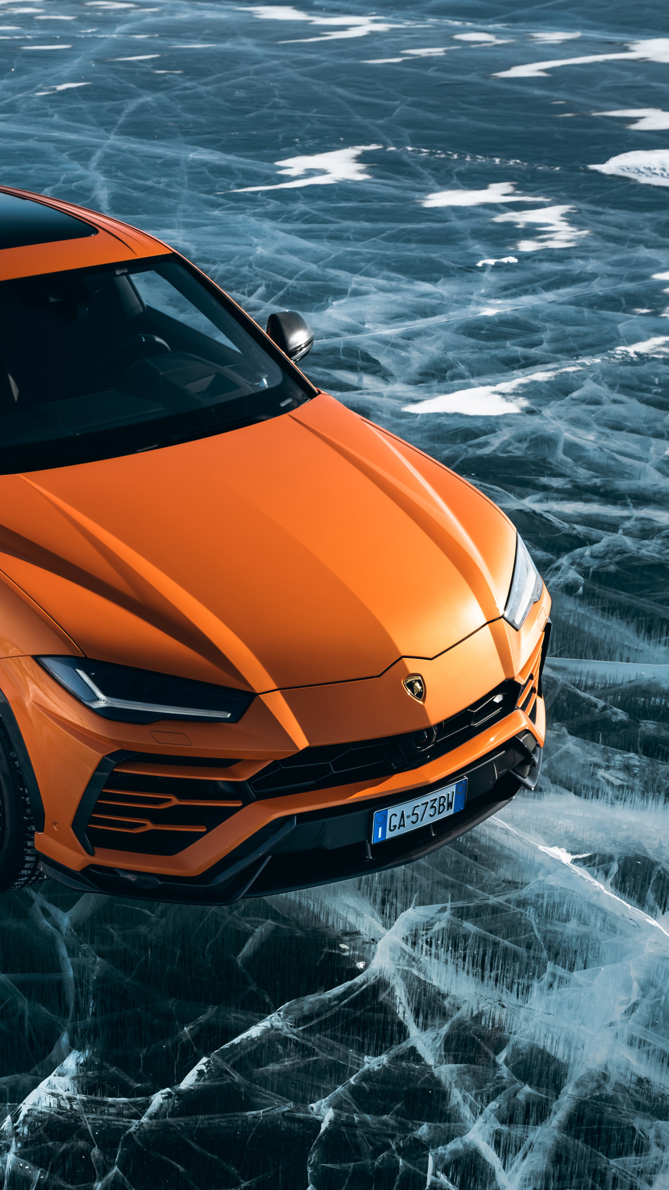 Lamborghini Urus Auto, Exotic SUV, Unparalleled performance, Striking aesthetics, 2160x3840 4K Phone