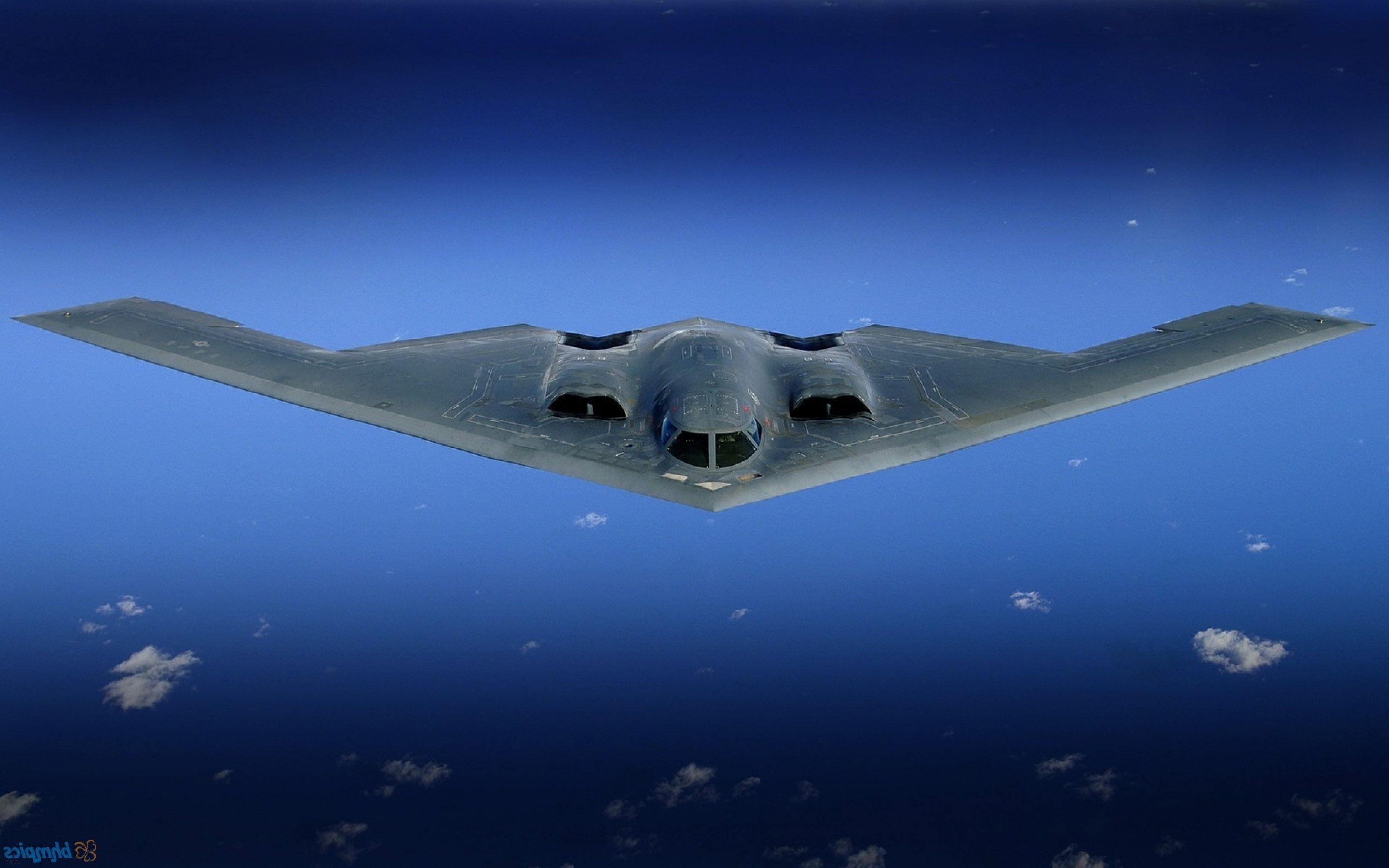 Northrop Grumman, B-2 Spirit bomber, Ocean, 2880x1800 HD Desktop