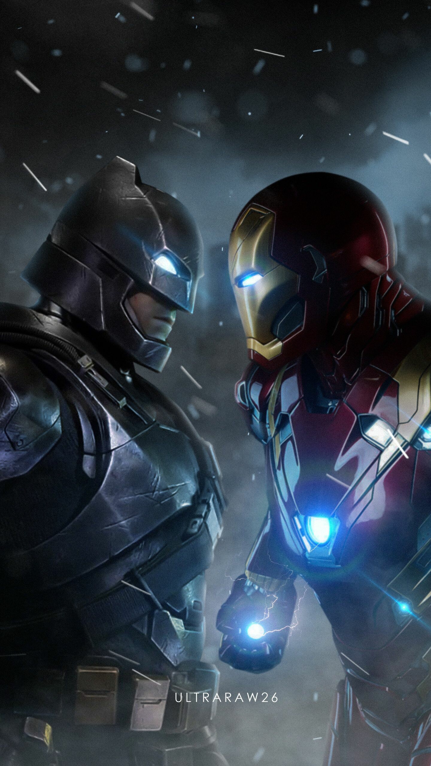 Batman vs Iron Man, DC vs. Marvel Wallpaper, 1440x2560 HD Phone