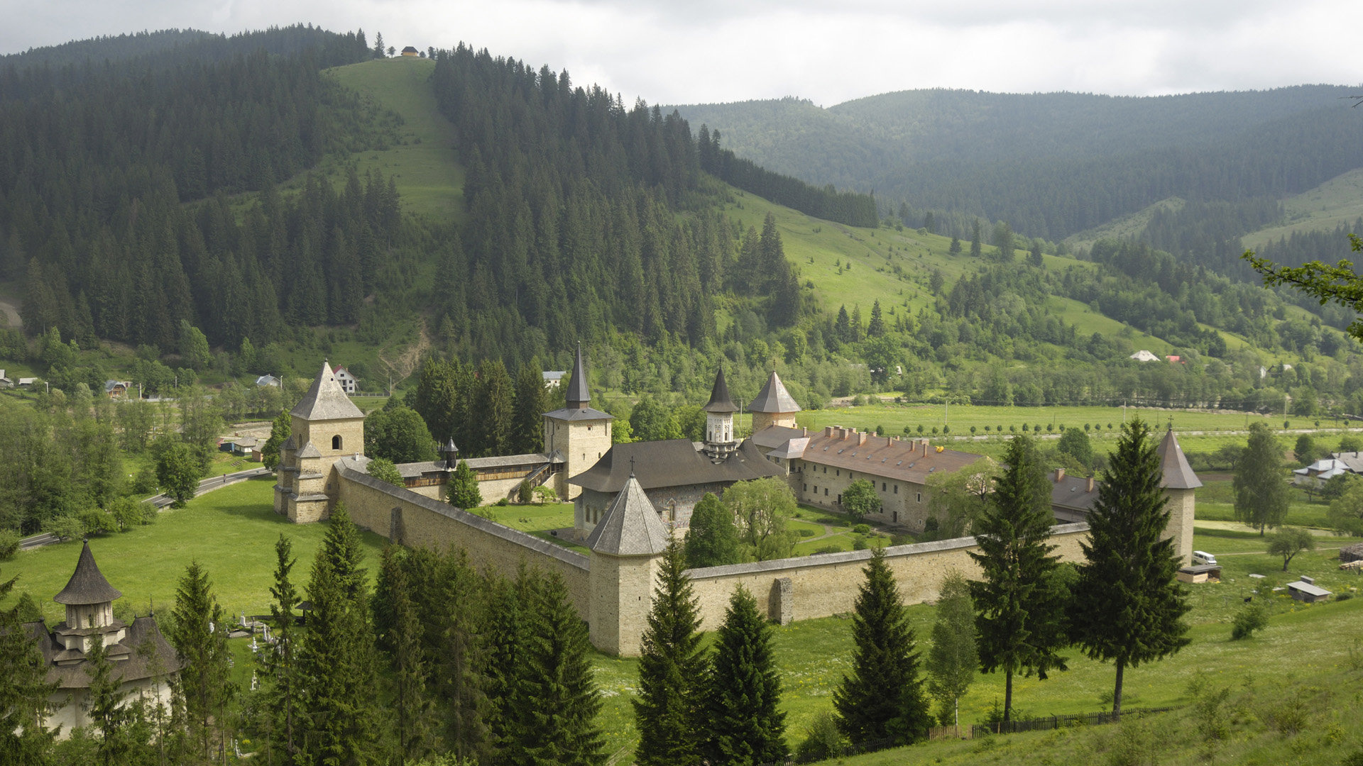 Sucevita Monastery, Romania Wallpaper, 1920x1080 Full HD Desktop