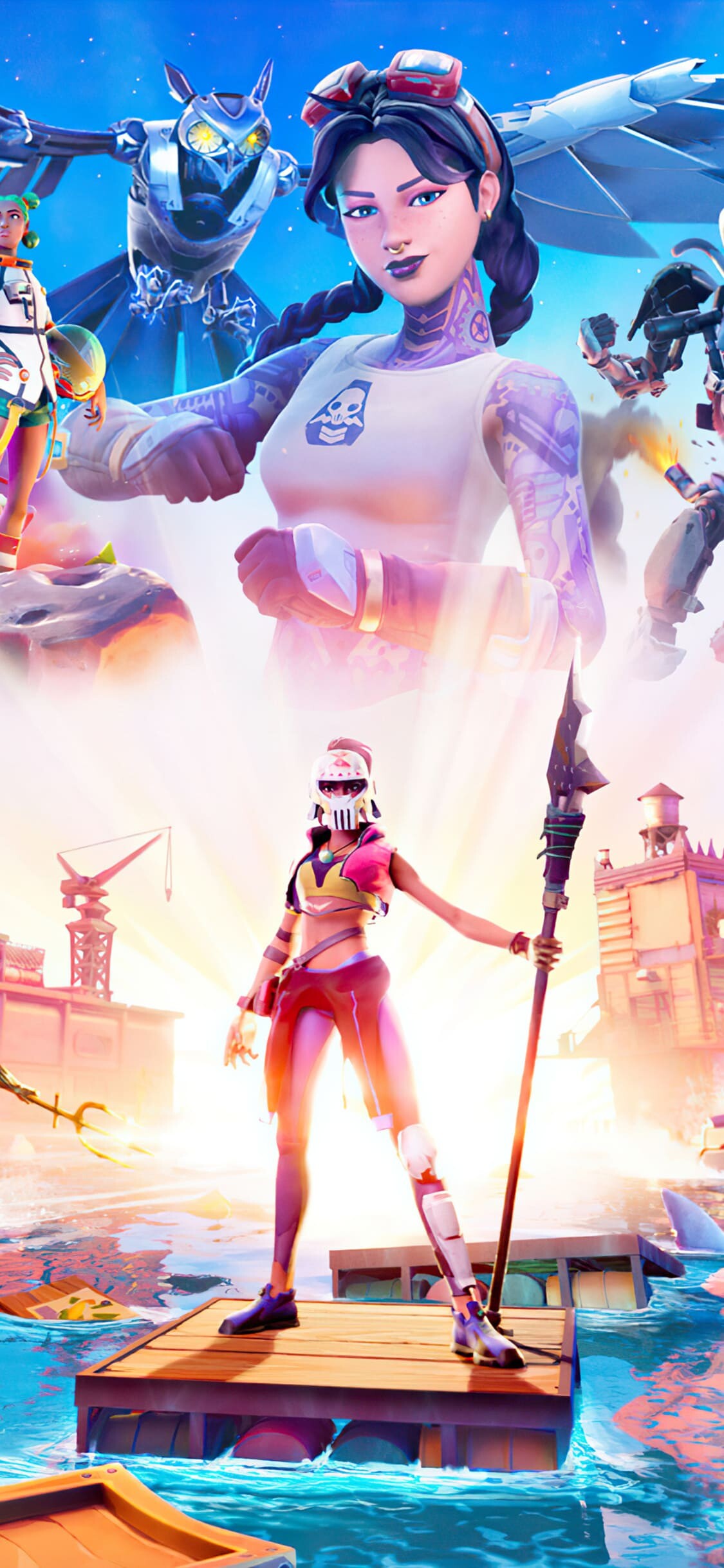 Fortnite gaming, Top 4K background, Stunning visuals, Download now, 1130x2440 HD Phone