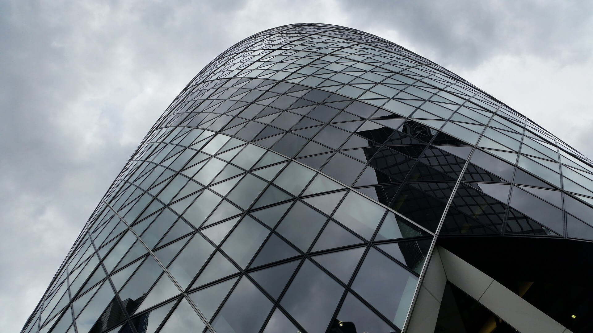 30 St Mary Axe, London England, Swiss Re, Gherkin, 1920x1080 Full HD Desktop