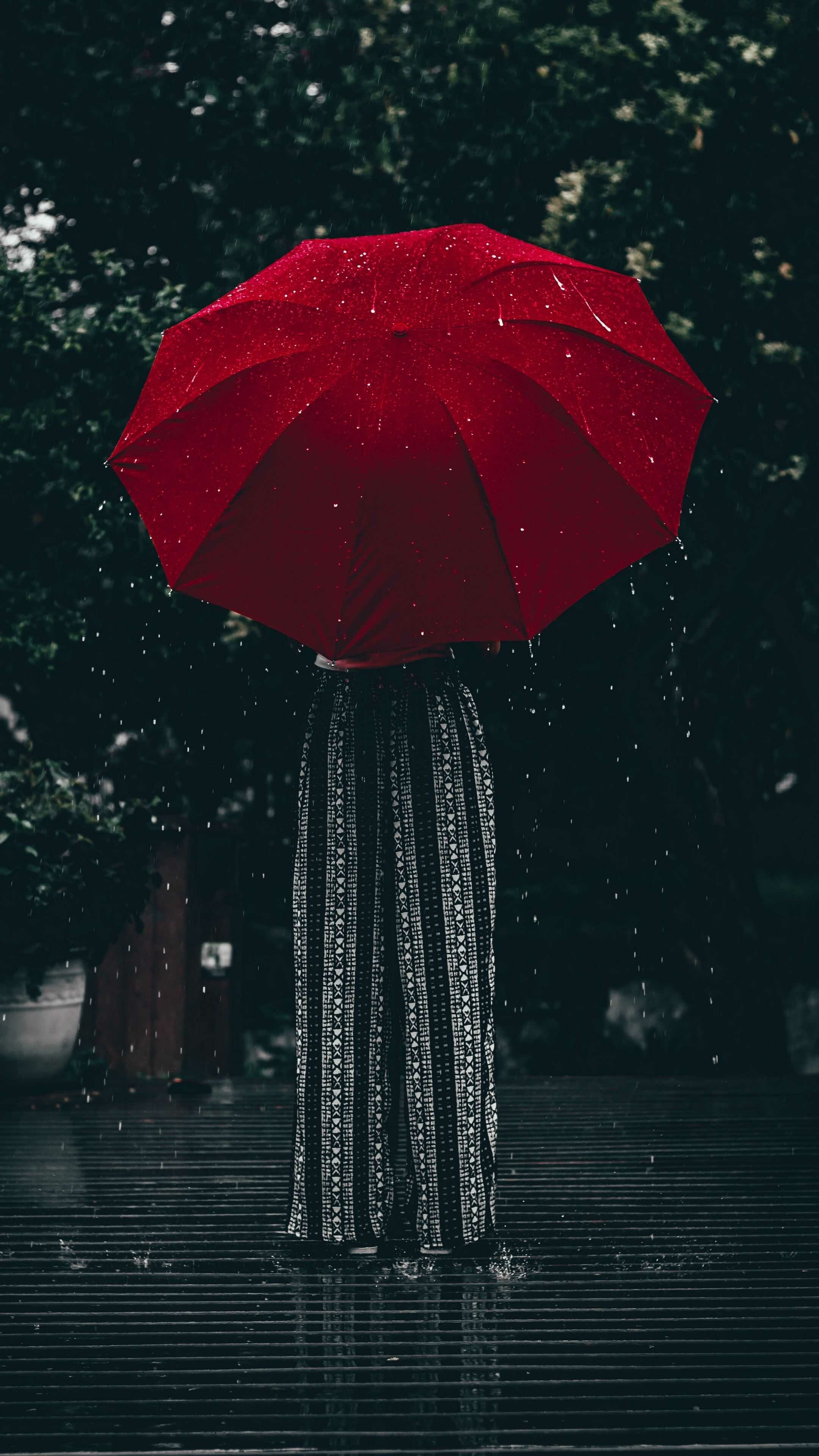 Umbrella, Rain Wallpaper, 2160x3840 4K Phone