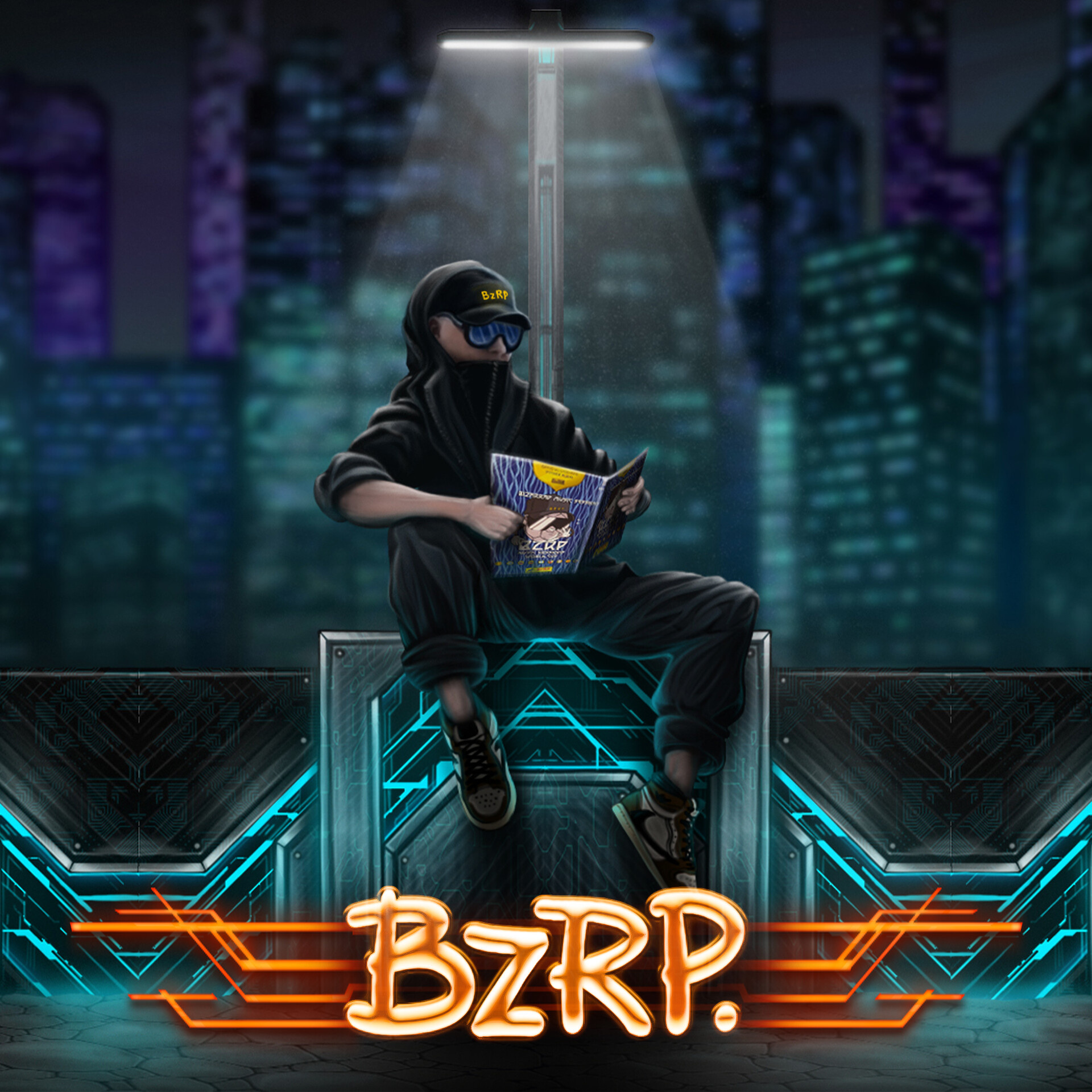 Bizarrap, Animated trailer, Artstation, 1920x1920 HD Phone