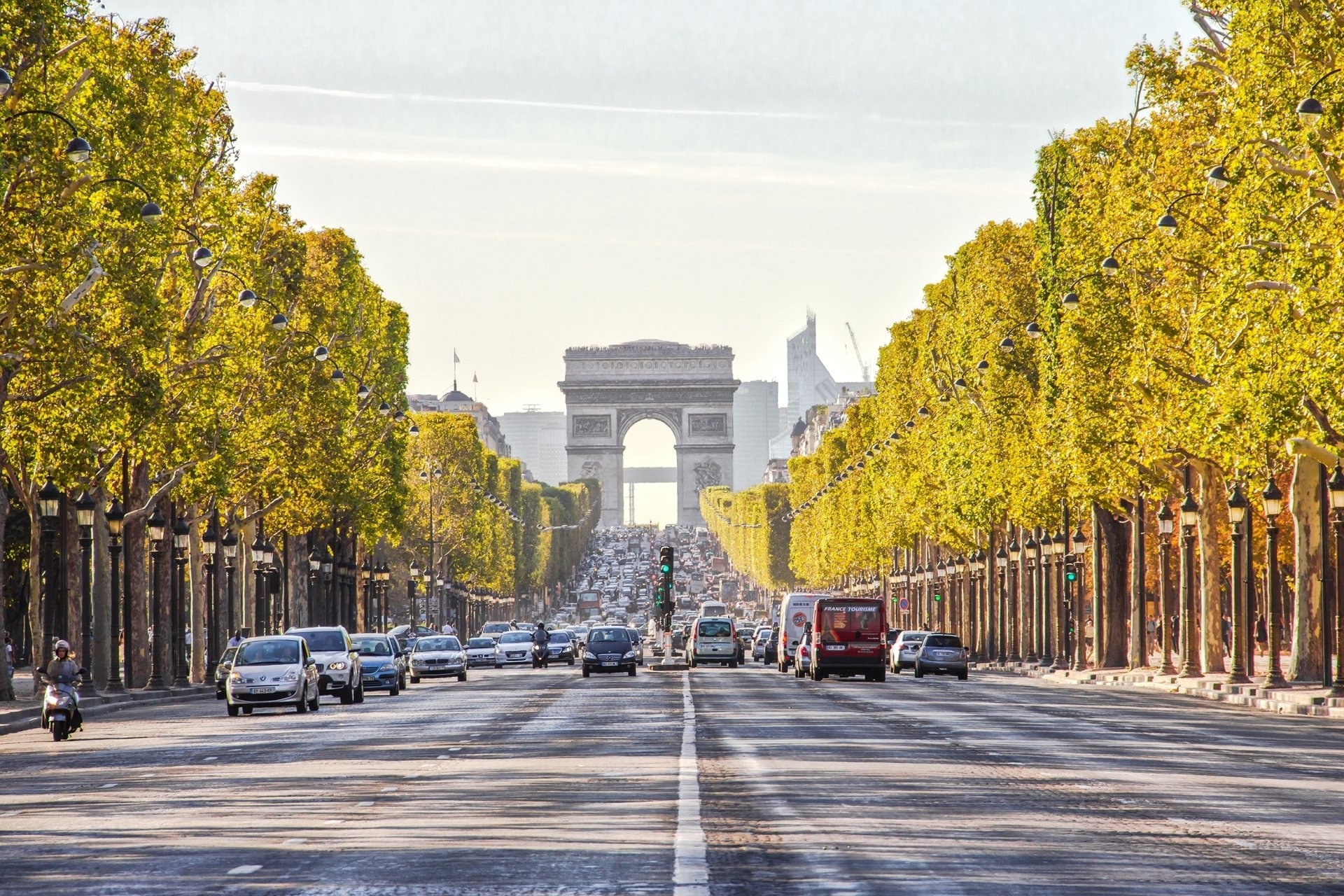 Arc de Triomphe, Neoclassical design, Ornate sculptures, Commemorative monument, 1920x1280 HD Desktop