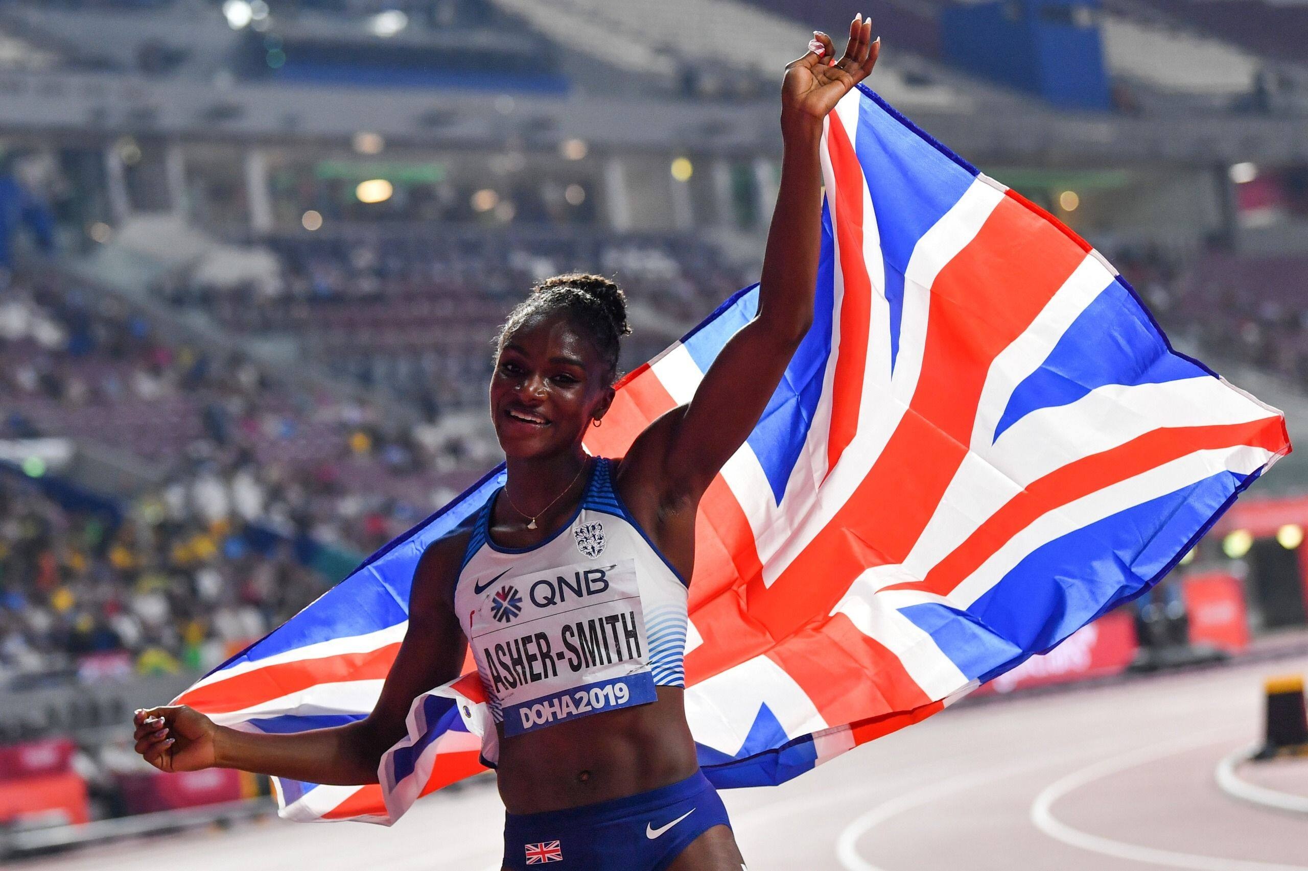 Dina Asher-Smith, Doha 200m gold, World championships, 2560x1710 HD Desktop