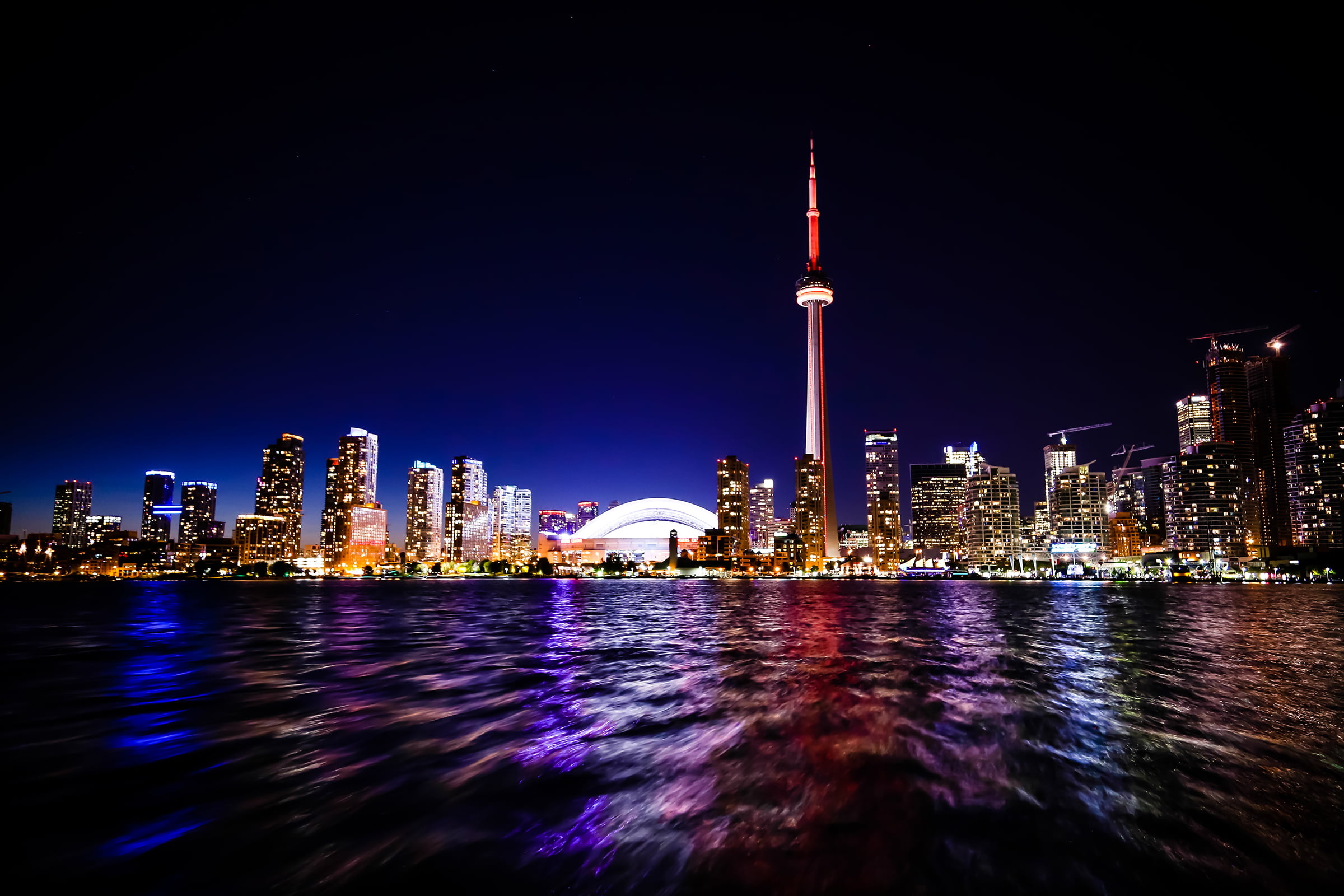 Toronto, Night Skylines Wallpaper, 2400x1600 HD Desktop