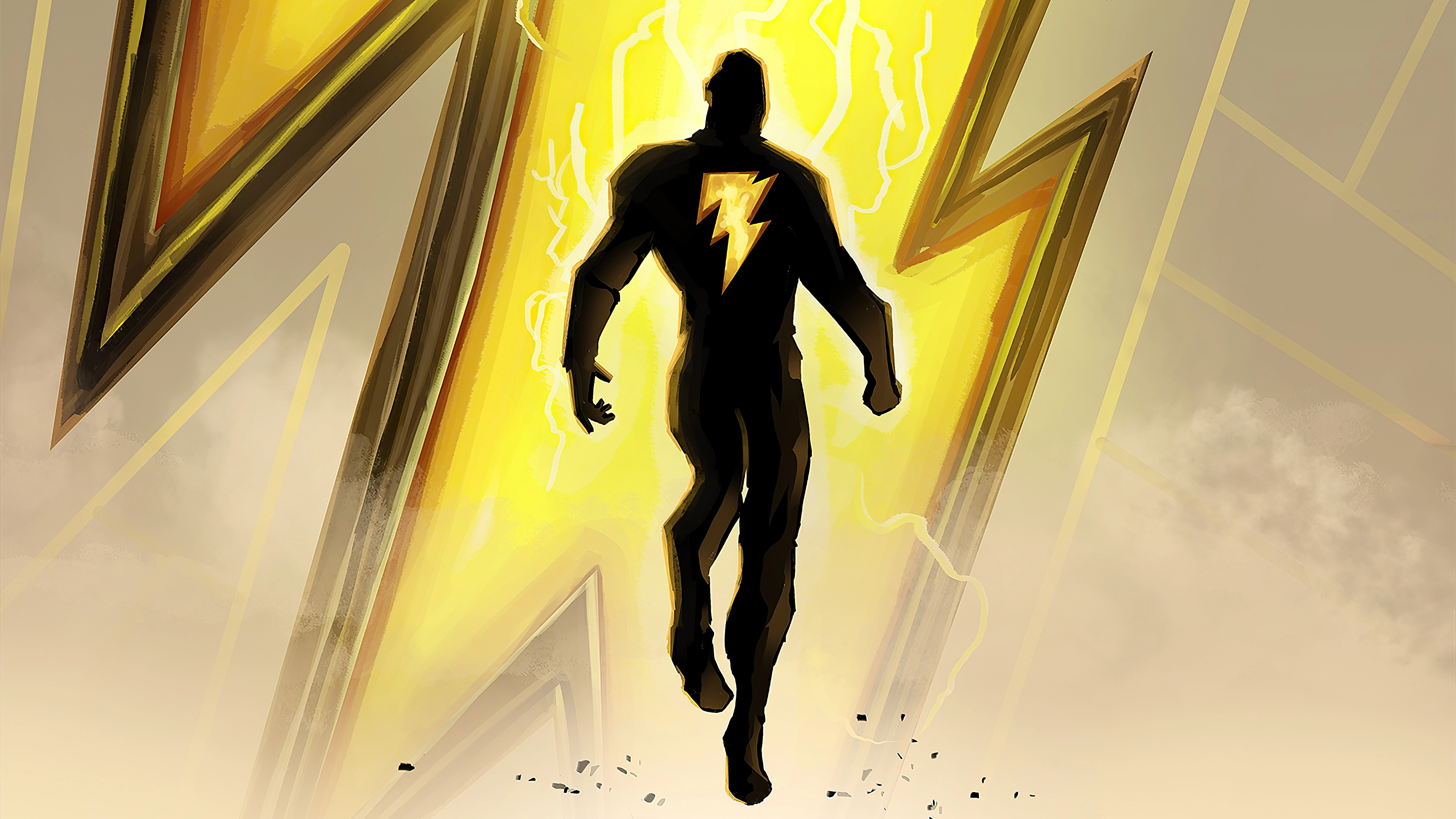 Black Adam, Striking 4K wallpaper, Ultra HD resolution, Powerful anti-hero, 3840x2160 4K Desktop