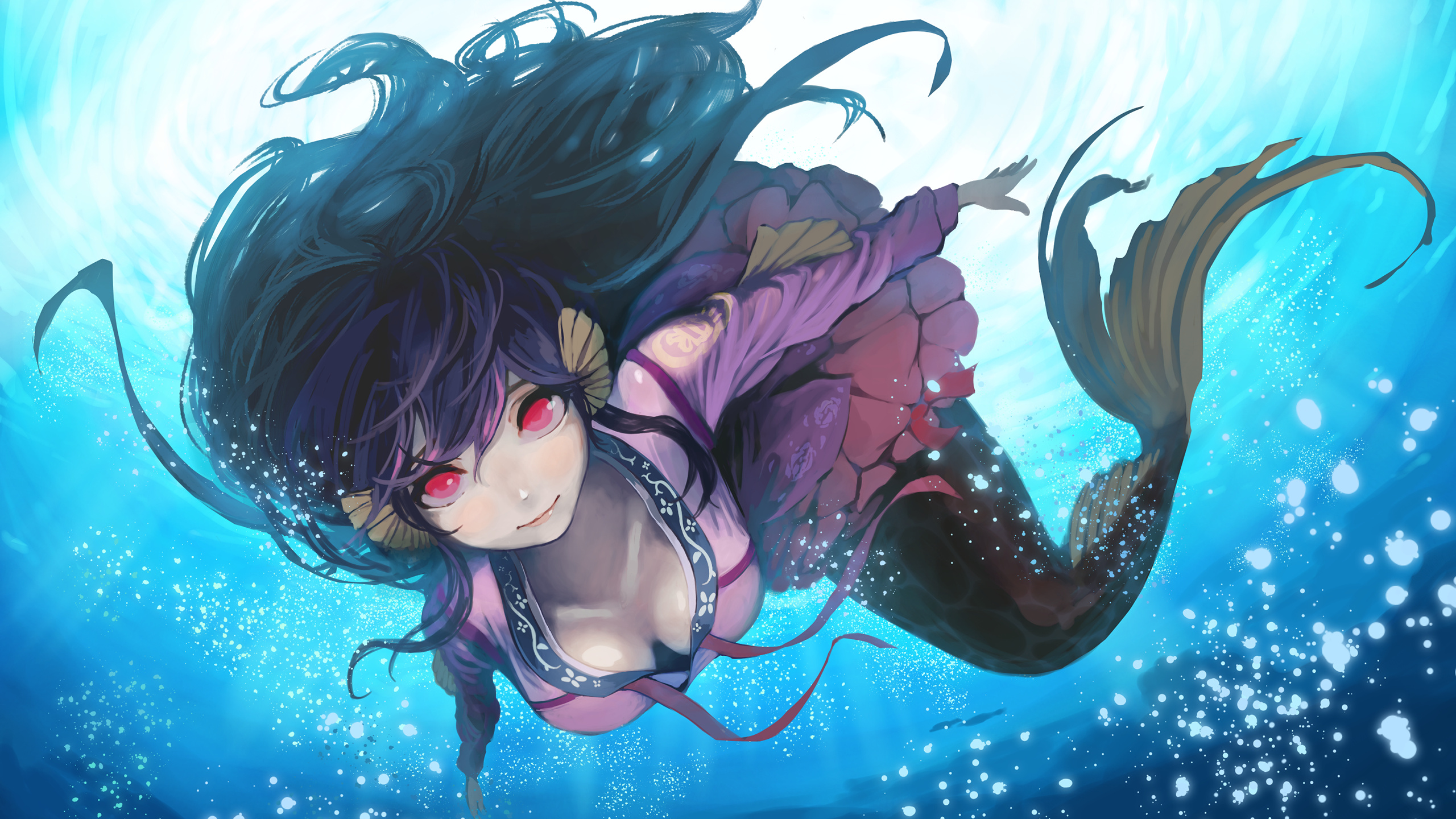 Anime, Mermaid Wallpaper, 2560x1440 HD Desktop