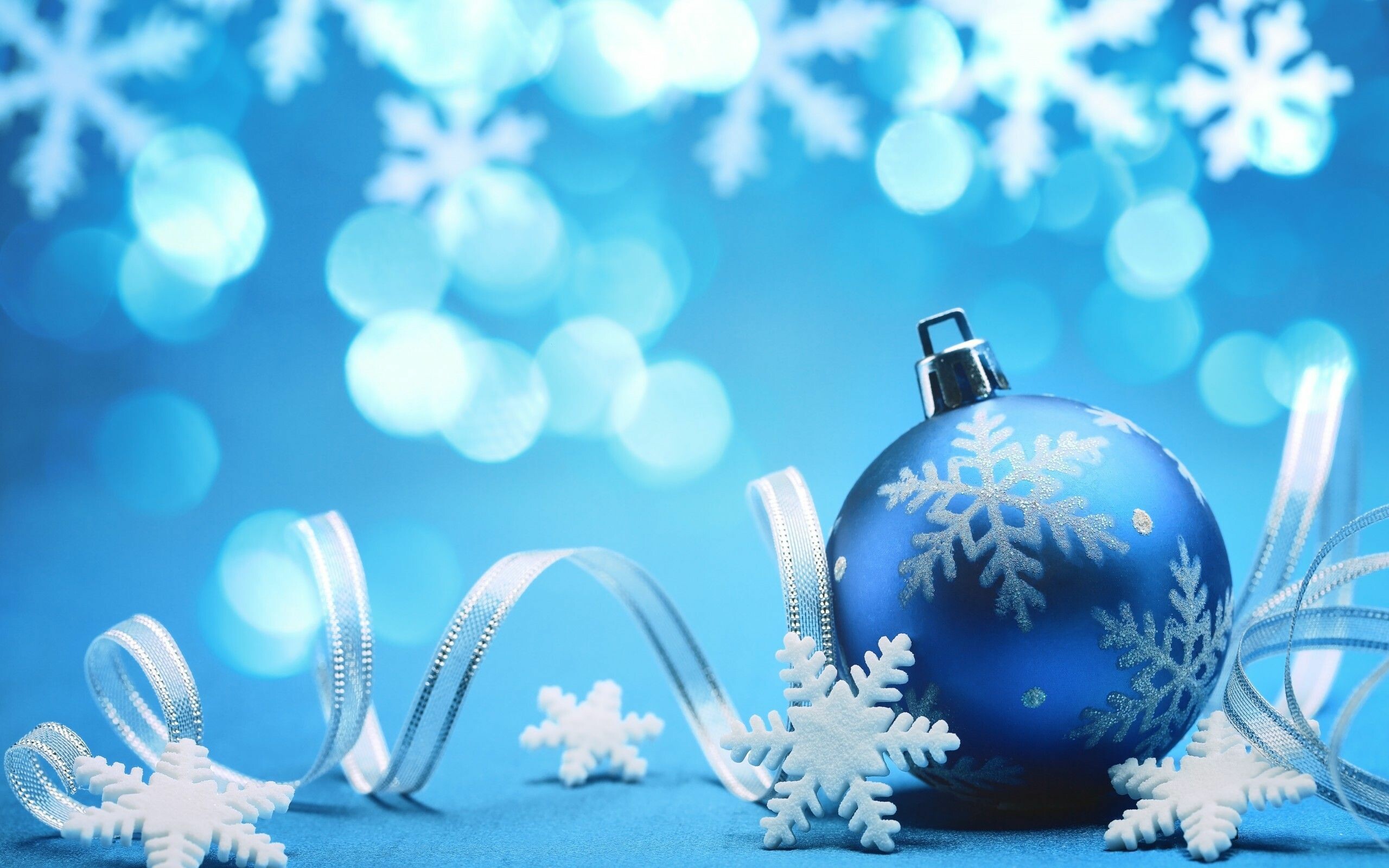 Decorations, Blue Christmas, Festive wallpapers, Holiday spirit, 2560x1600 HD Desktop