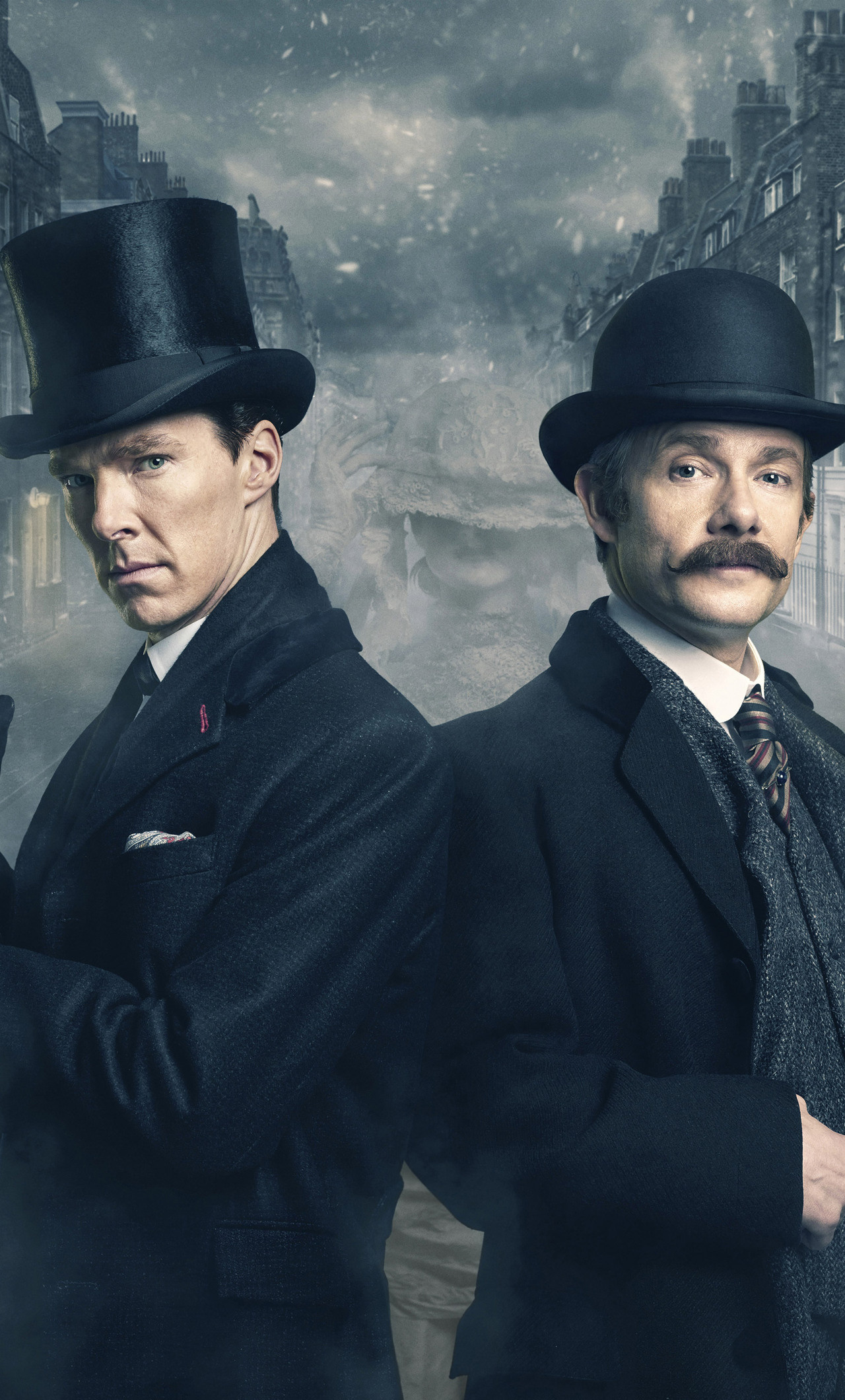 Benedict Cumberbatch, Martin Freeman, Sherlock Holmes, iPhone 6, 1280x2120 HD Phone