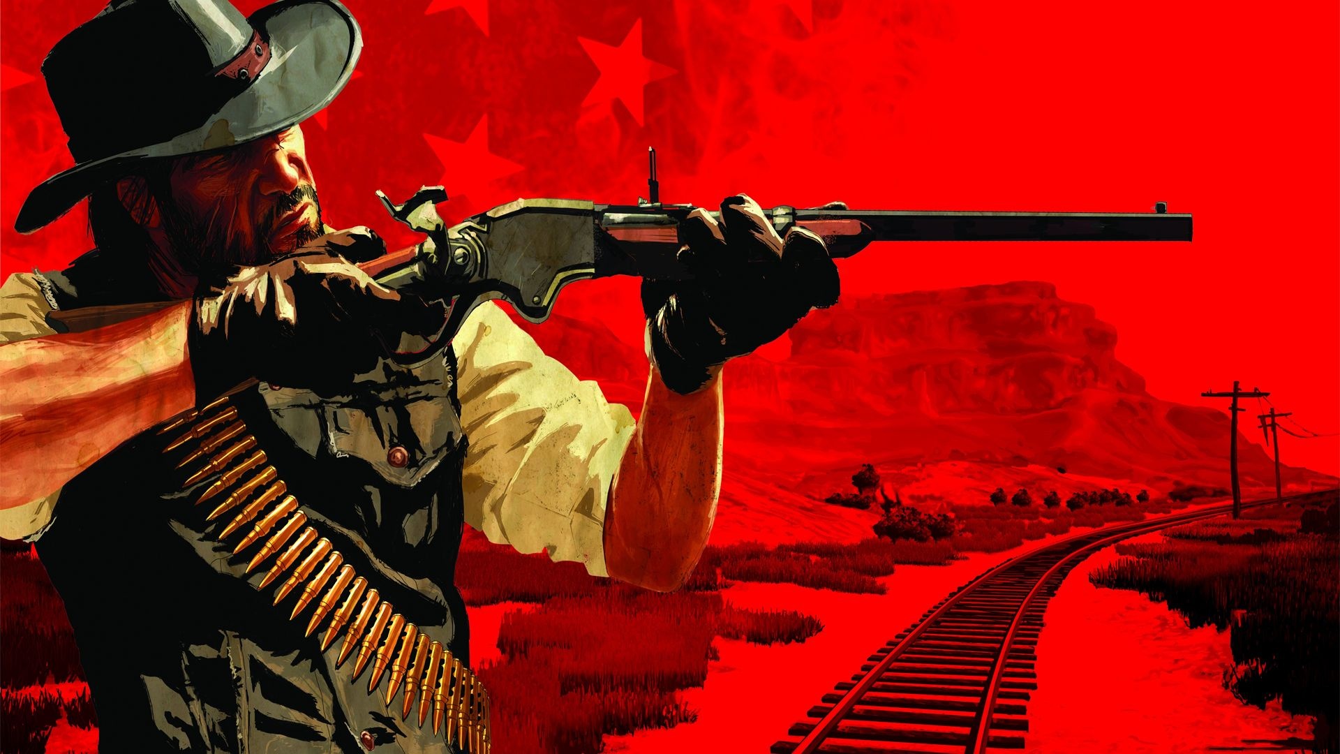 John Marston, Red Dead Redemption, Gun wallpapers, Top backgrounds, 1920x1080 Full HD Desktop