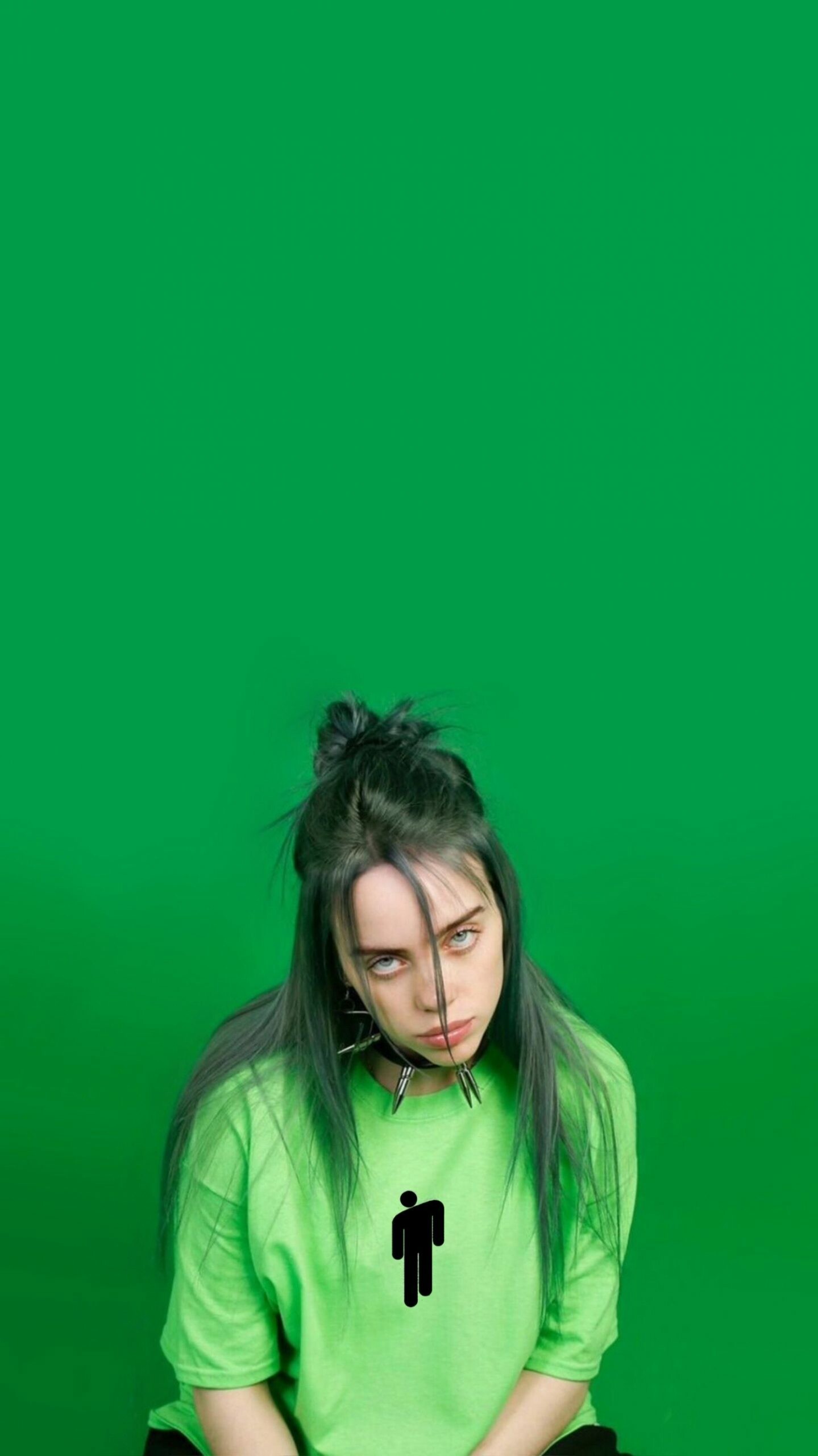 Billie Eilish, Green wallpaper, Awesome visuals, HD quality, 1440x2560 HD Phone