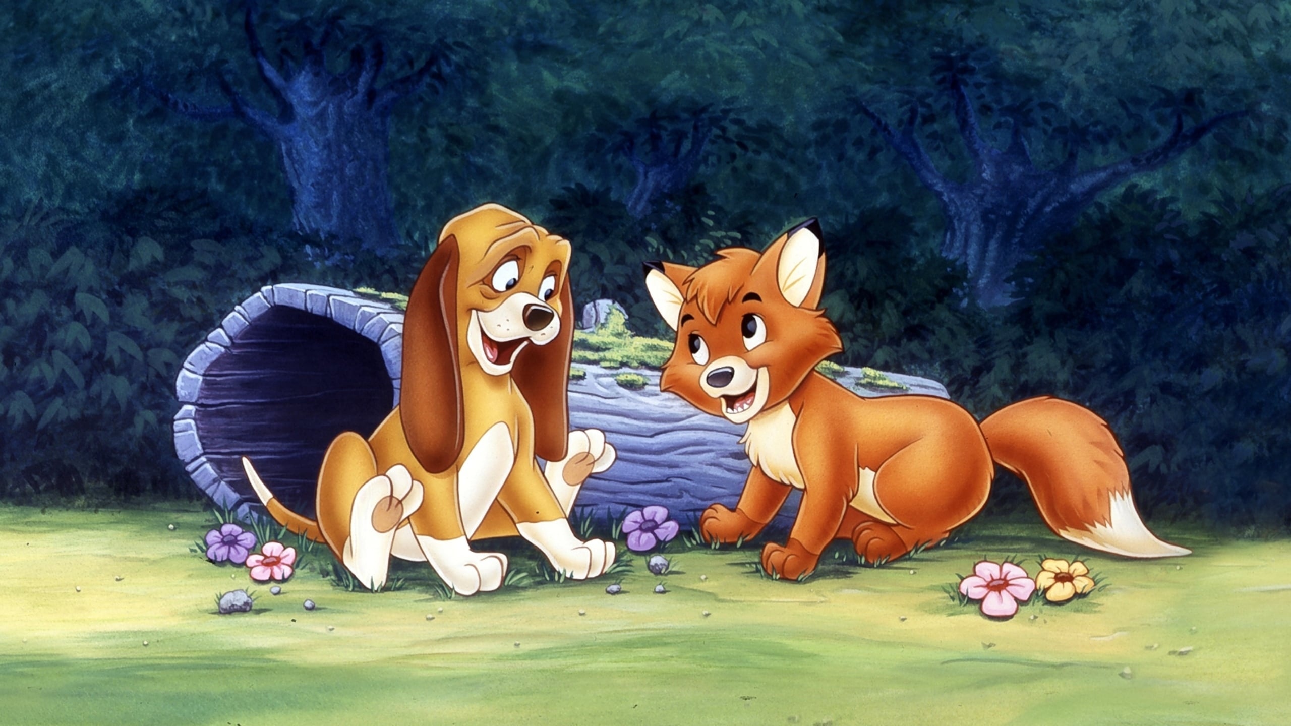 The Fox, The Hound, 1981, Backdrops, 2560x1440 HD Desktop