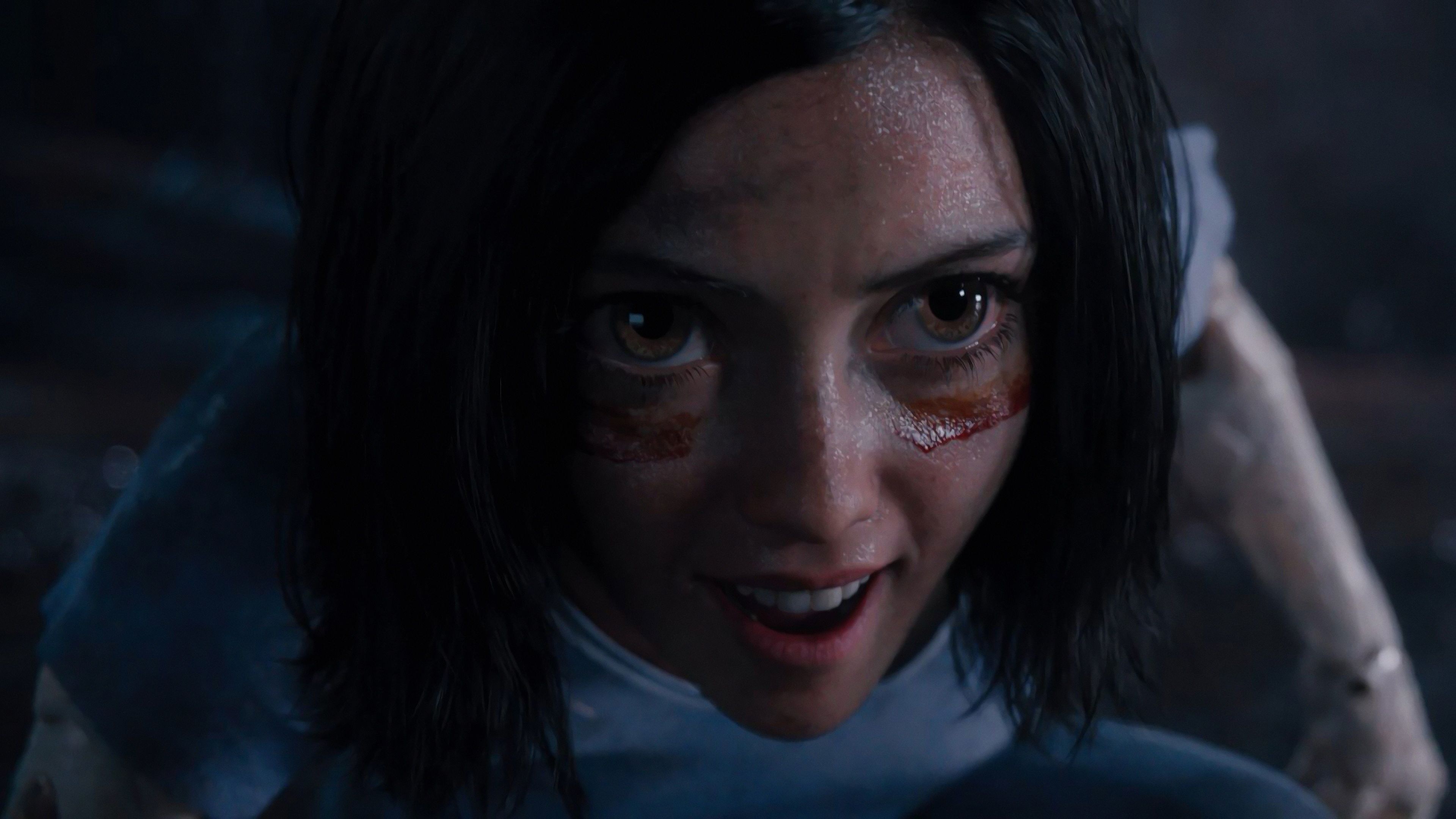 Alita, Battle Angel, Movie background, 3840x2160 4K Desktop