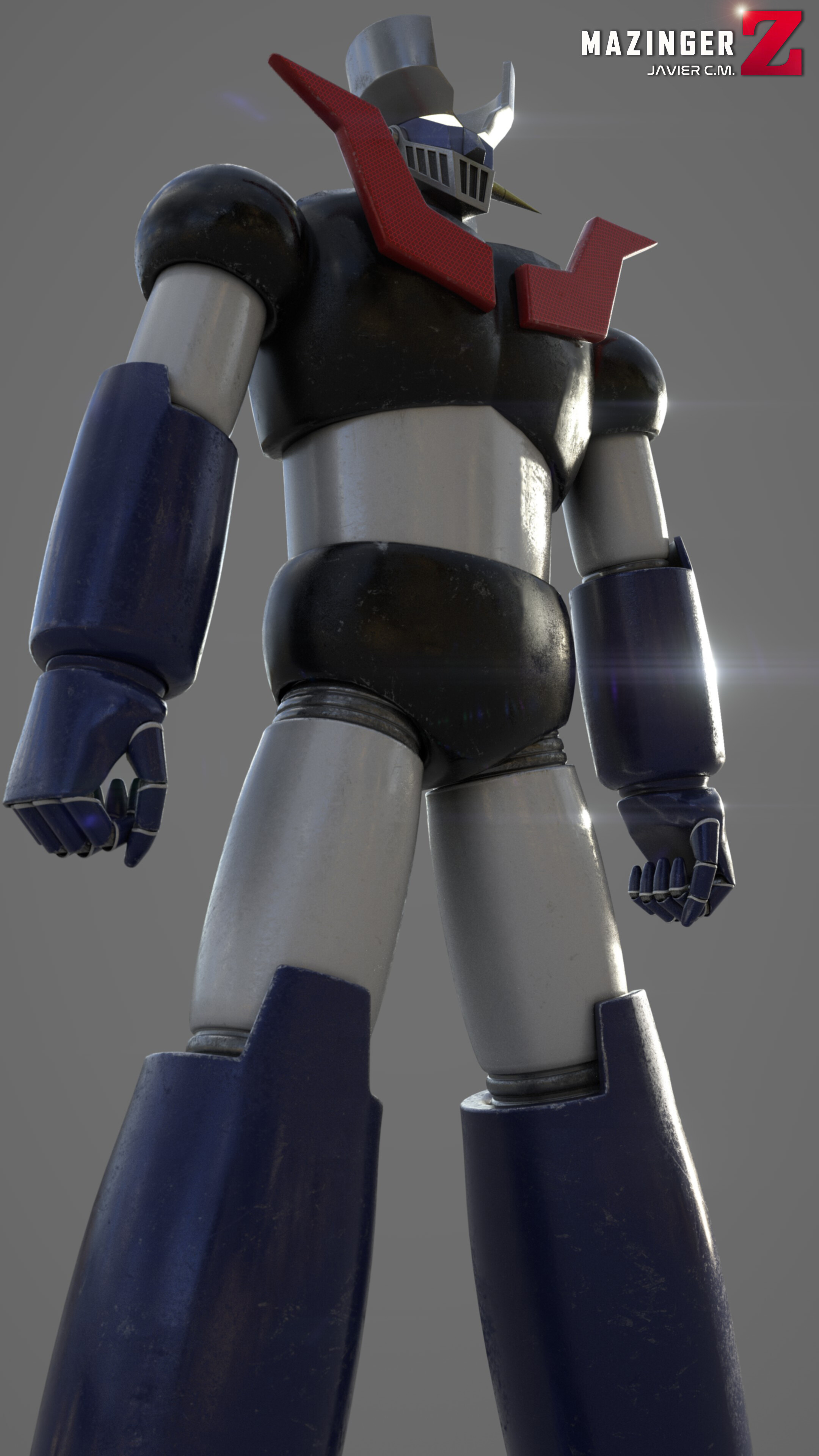 Go Nagais Mazinger Z project, Completed venture, Blender artists community, Collaboration success, 2160x3840 4K Phone