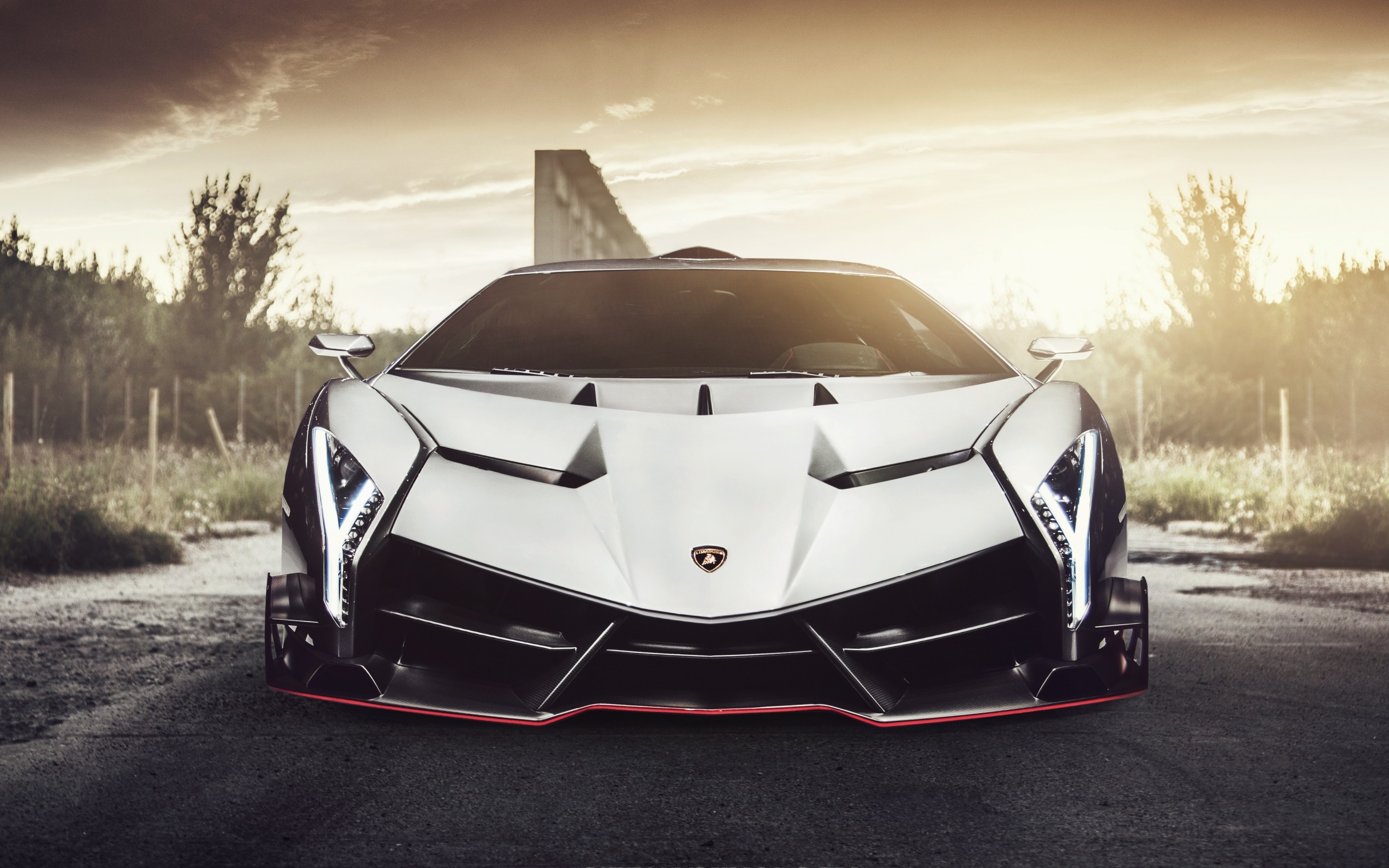 Lamborghini Veneno, VAG White version, Supercar wallpapers, Italian sports cars, 2880x1800 HD Desktop