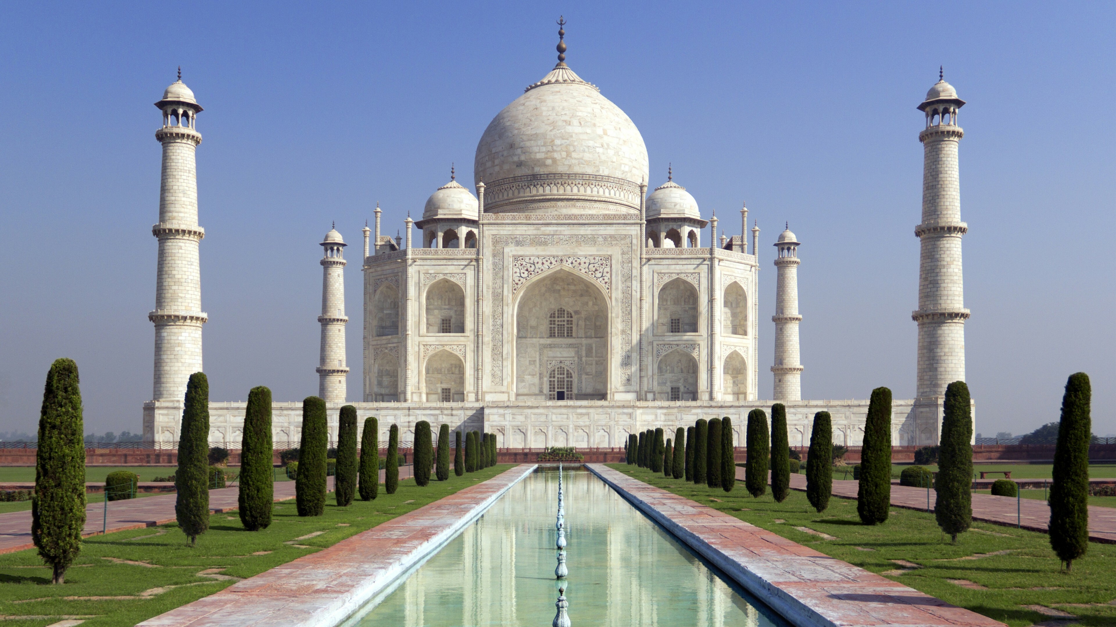 Taj Mahal, Seven Wonders Wallpaper, 3840x2160 4K Desktop