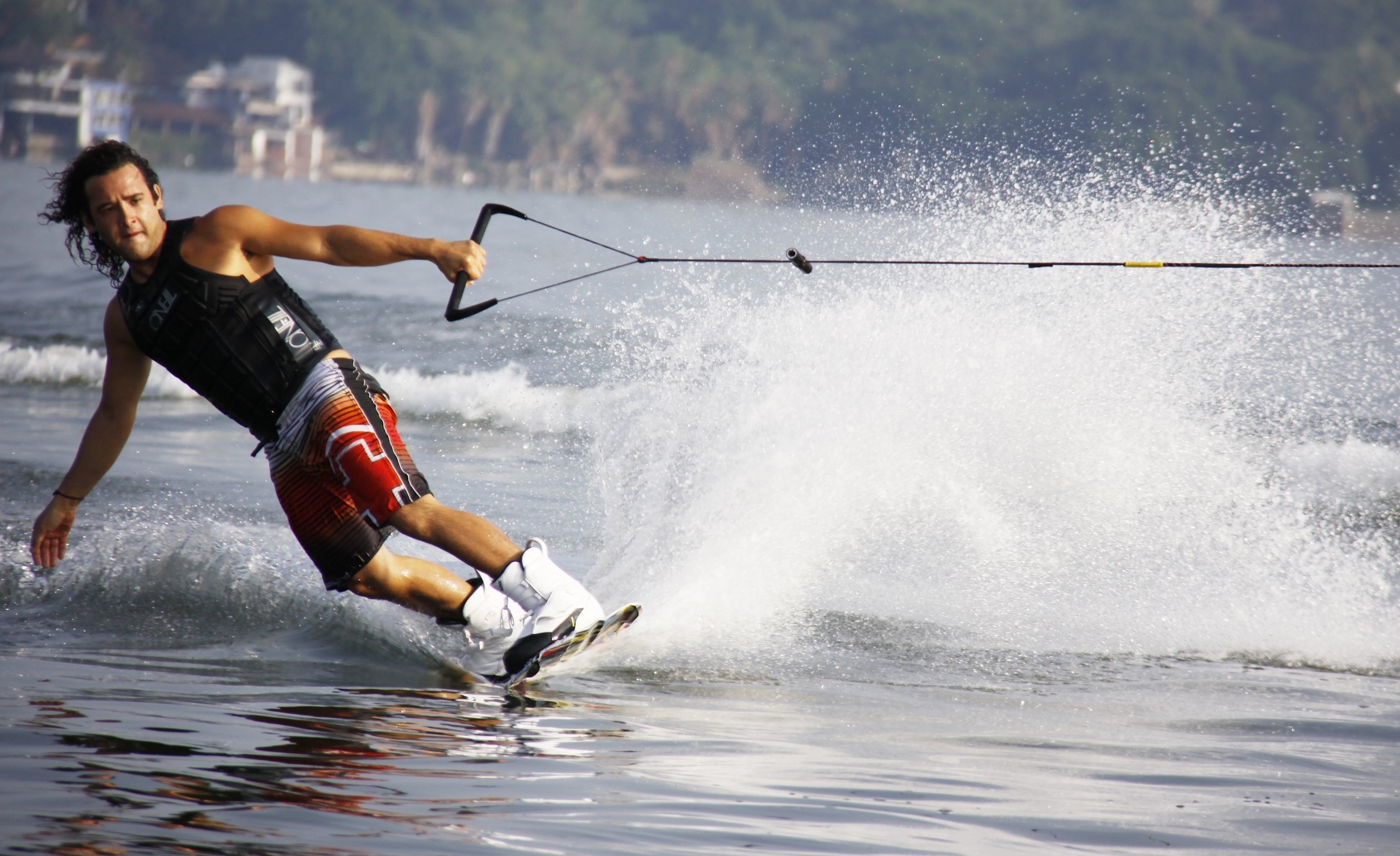 Wakeboarding adventure, Exhilarating stunts, Watersport thrill, Free spirit, 3080x1880 HD Desktop