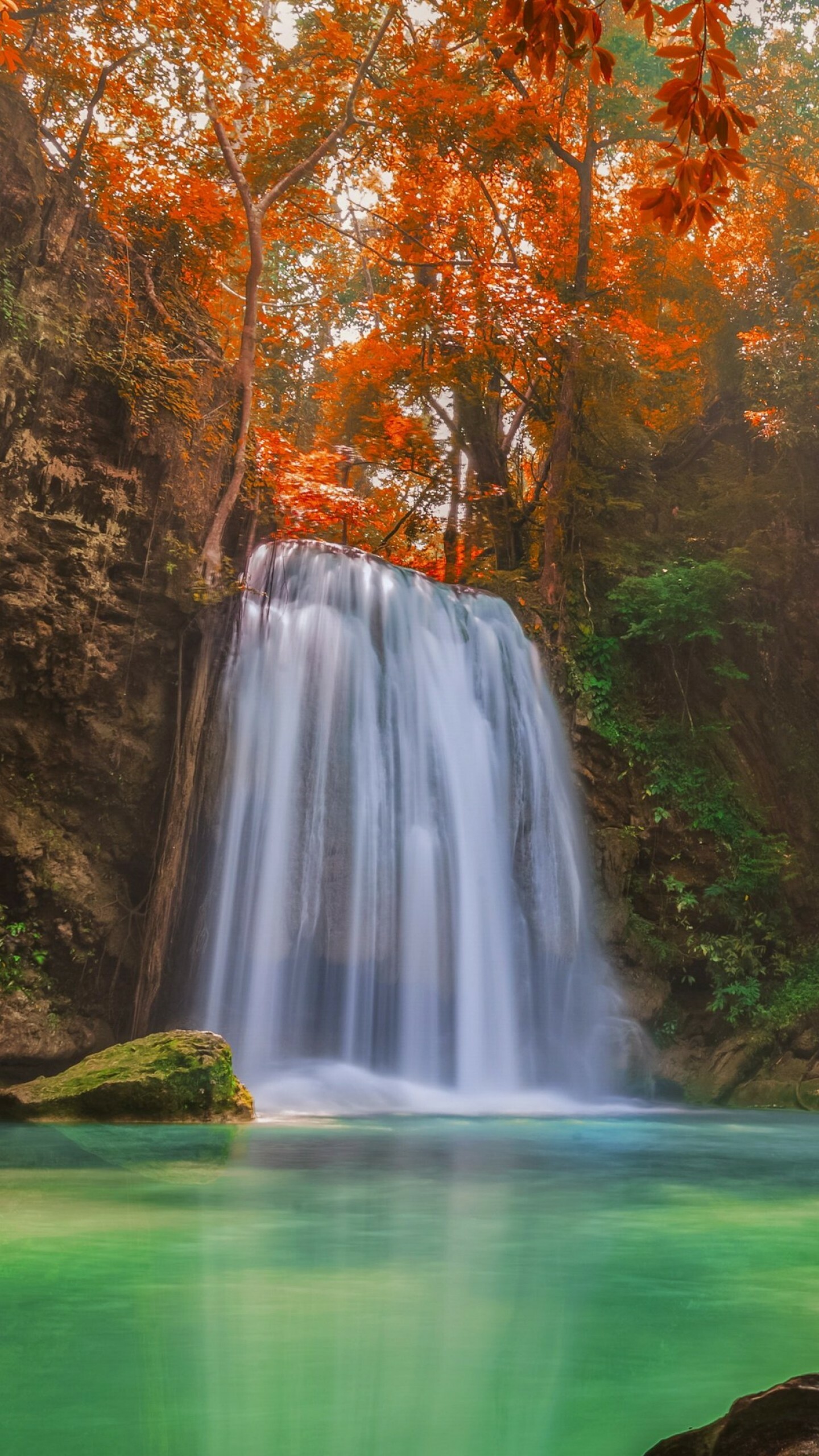 Thailand's natural wonder, Autumn river, Stunning 4K wallpaper, Travel and tourism, 1440x2560 HD Phone