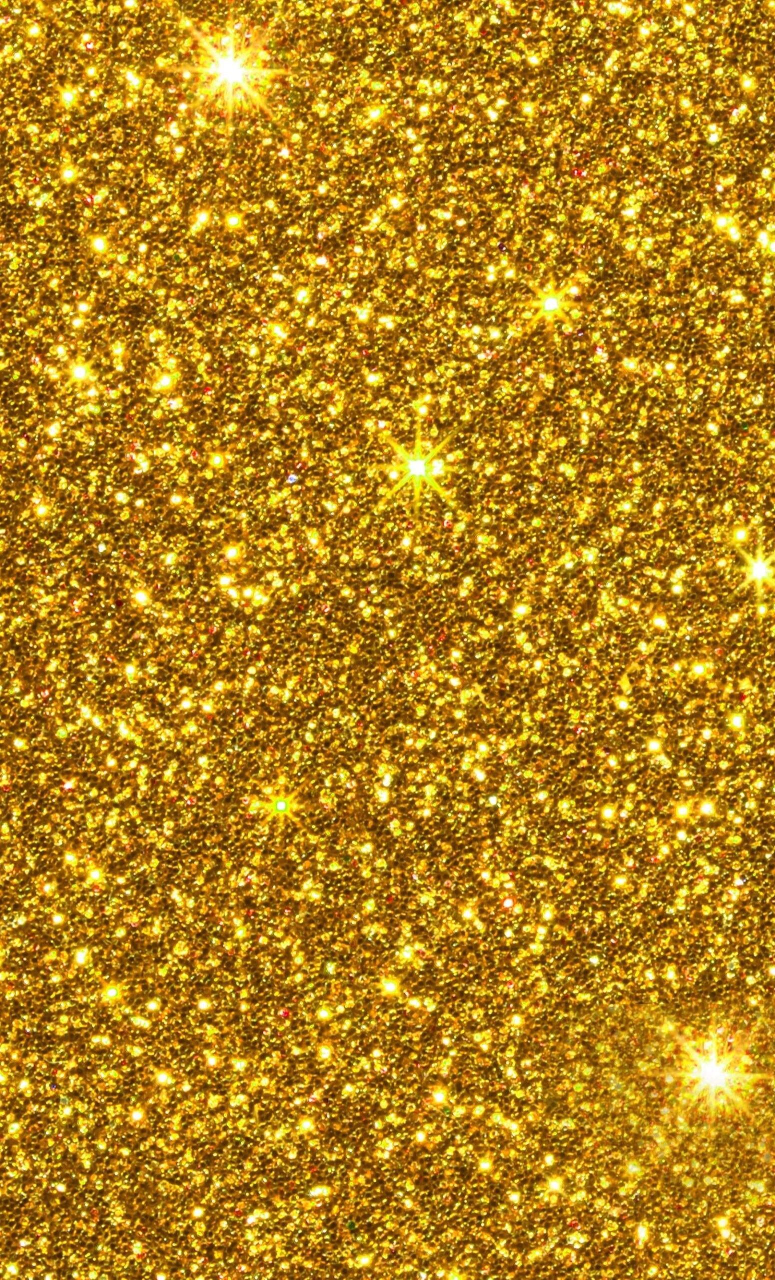 Golden glitter, Sequins shine, Illuminated texture, Sparkling background, 1560x2560 HD Phone