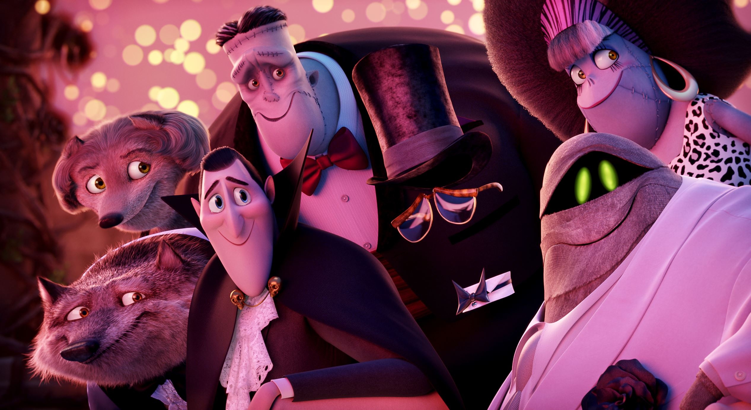 Hotel Transylvania, Dual monitor delight, Spooky fun, Animated adventure, 2540x1390 HD Desktop