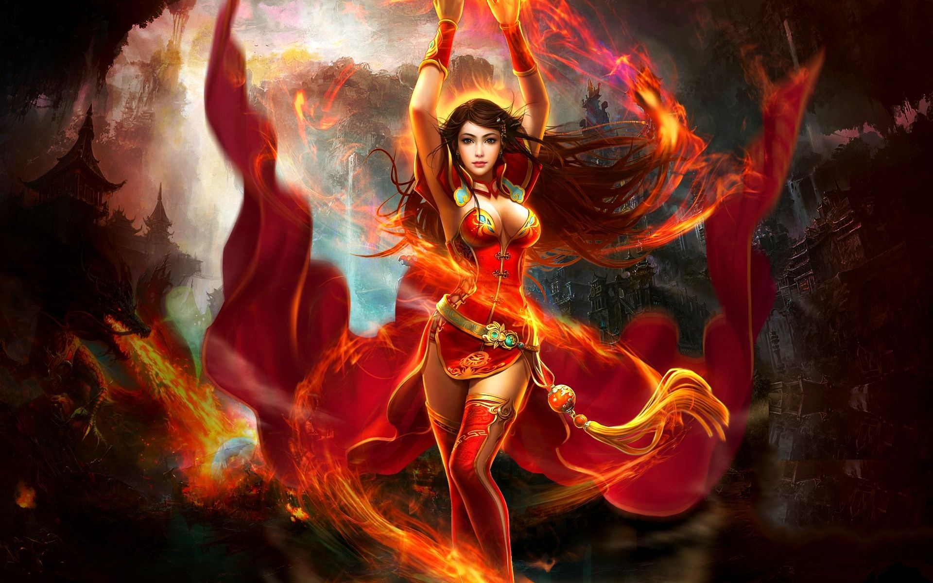 Girl power, Mage character, Empowering art, Mage wallpapers, 1920x1200 HD Desktop