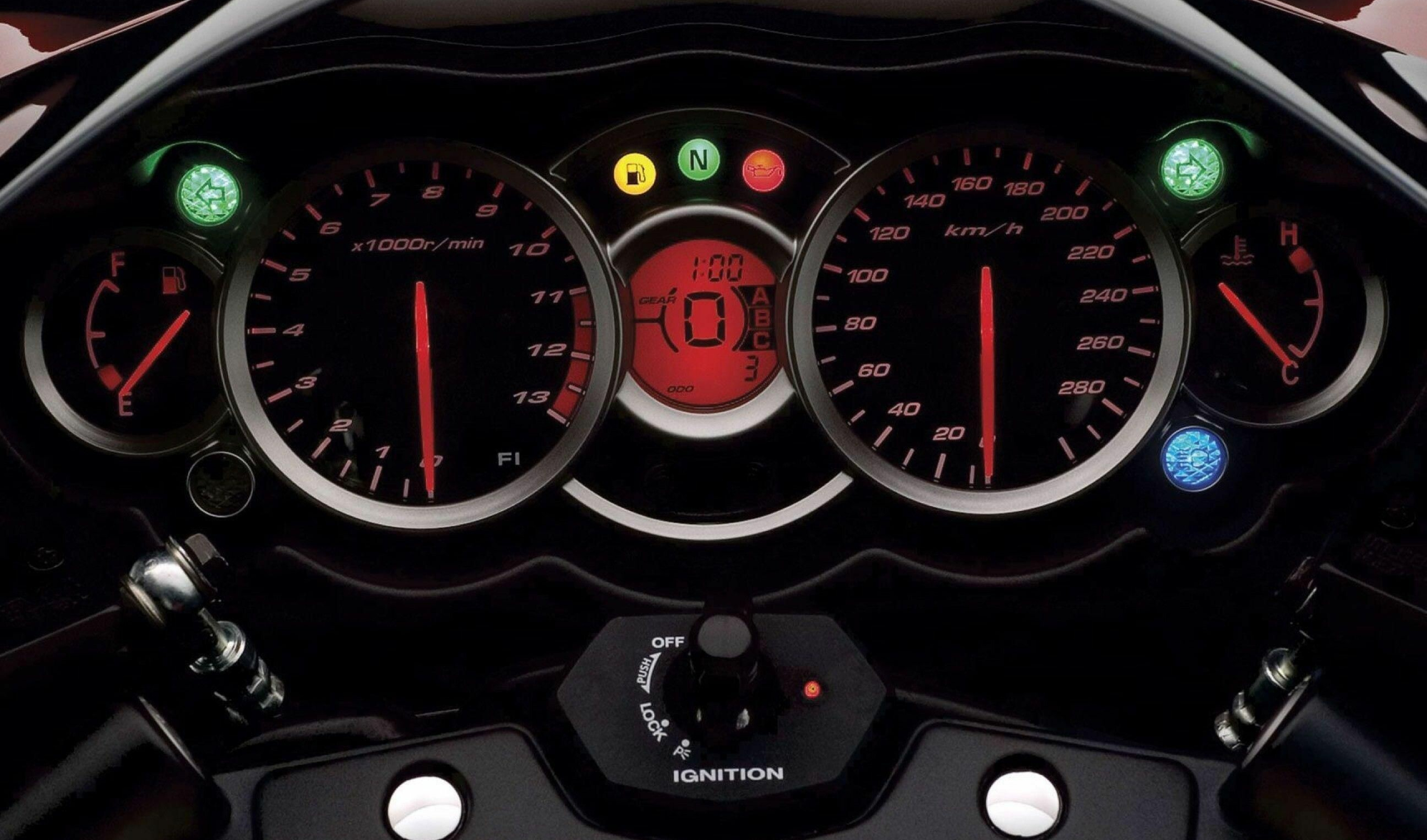 Speedometer, Suzuki Hayabusa Wallpaper, 2880x1700 HD Desktop