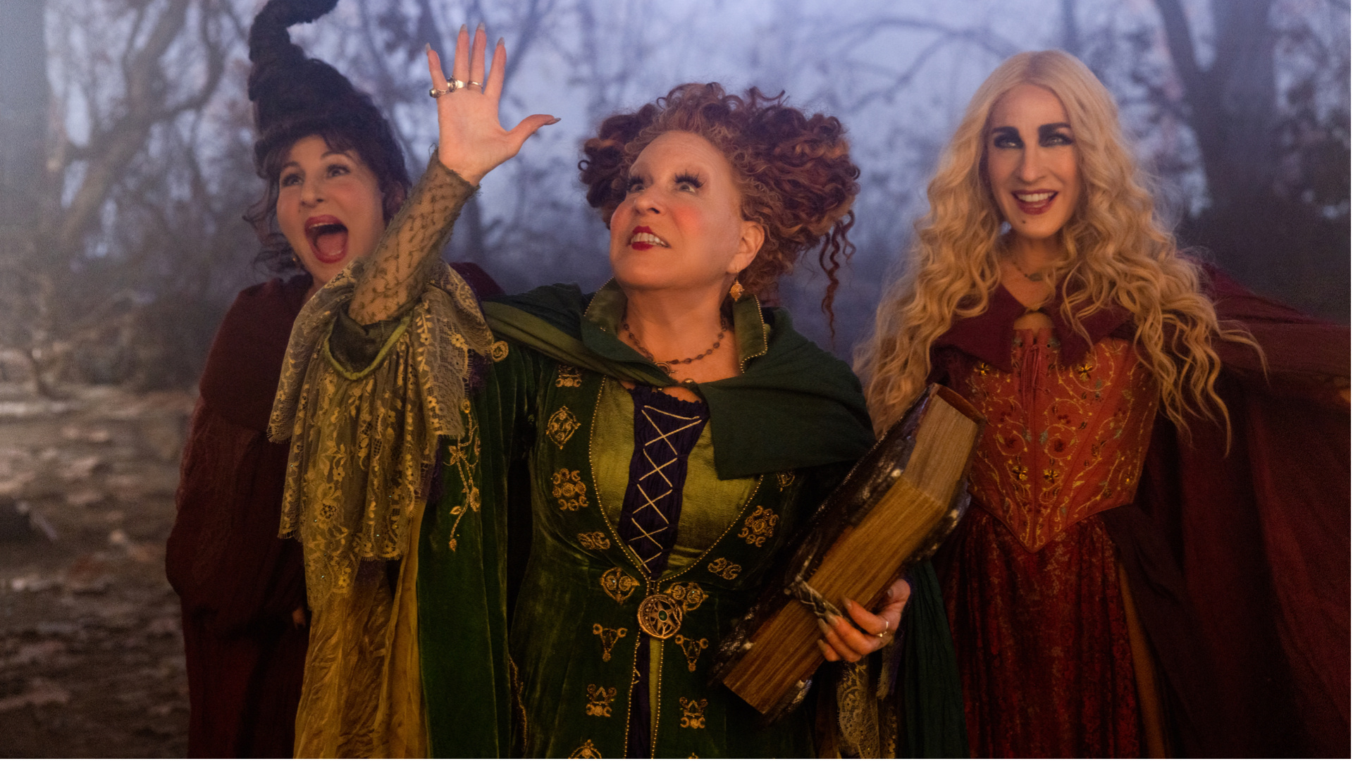 Kathy Najimy, Hocus Pocus 2 trailer, Bette Midler, Sarah Jessica Parker, 1920x1080 Full HD Desktop