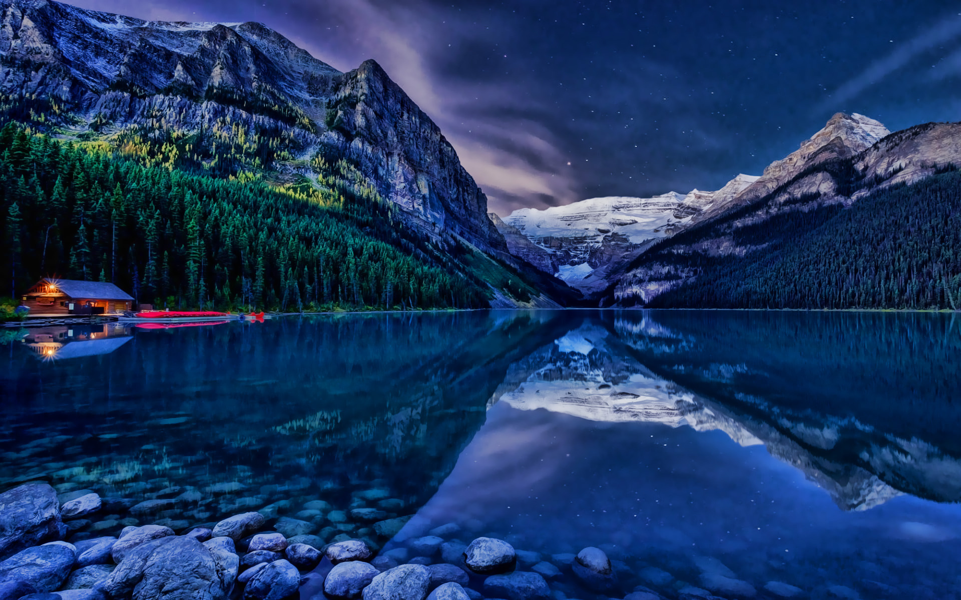 Lake Louise Canadian landmarks, Canadian Rockies, 1920x1200 HD Desktop