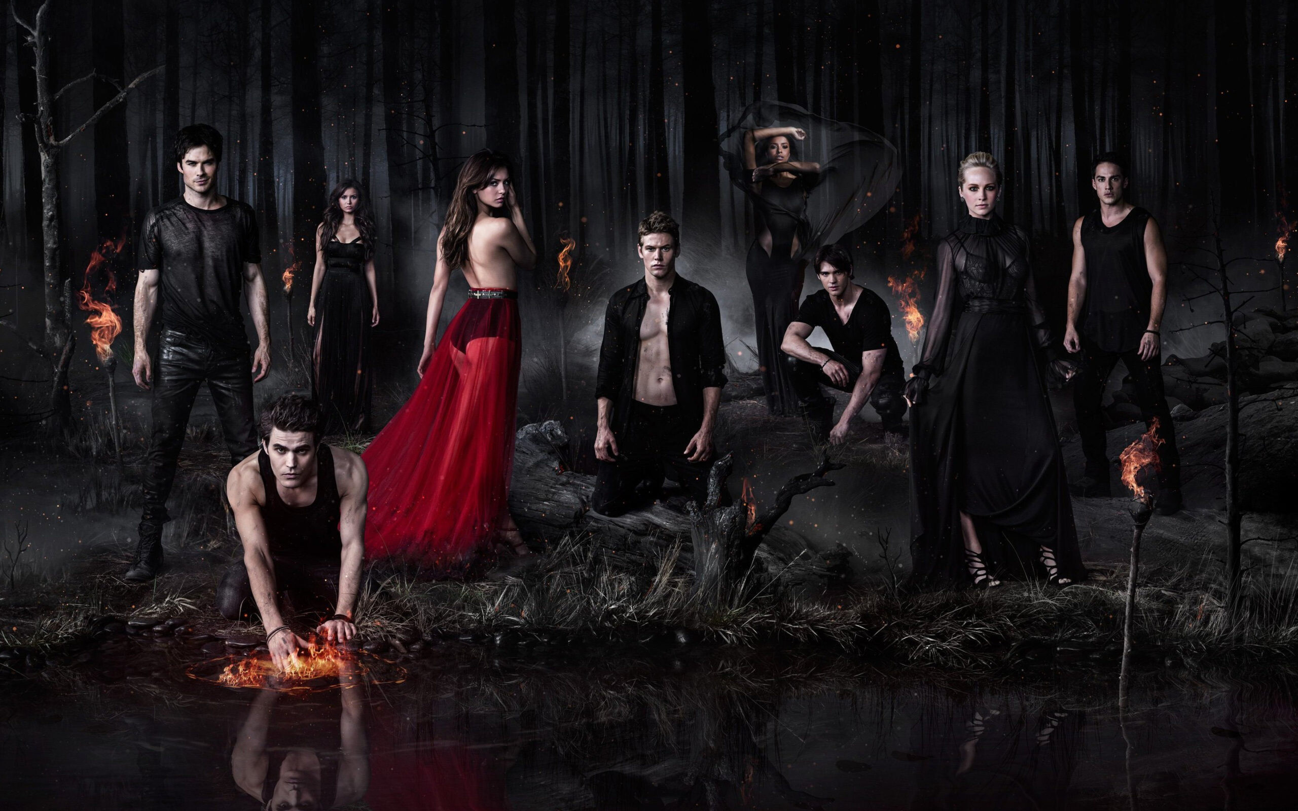 The Vampire Diaries, TV series, Wide wallpaper, Supernatural romance, 2560x1600 HD Desktop