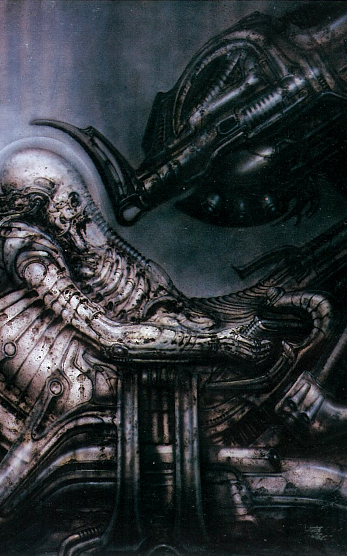 Alien Space Jockey, H.R. Giger Wallpaper, 1200x1920 HD Phone