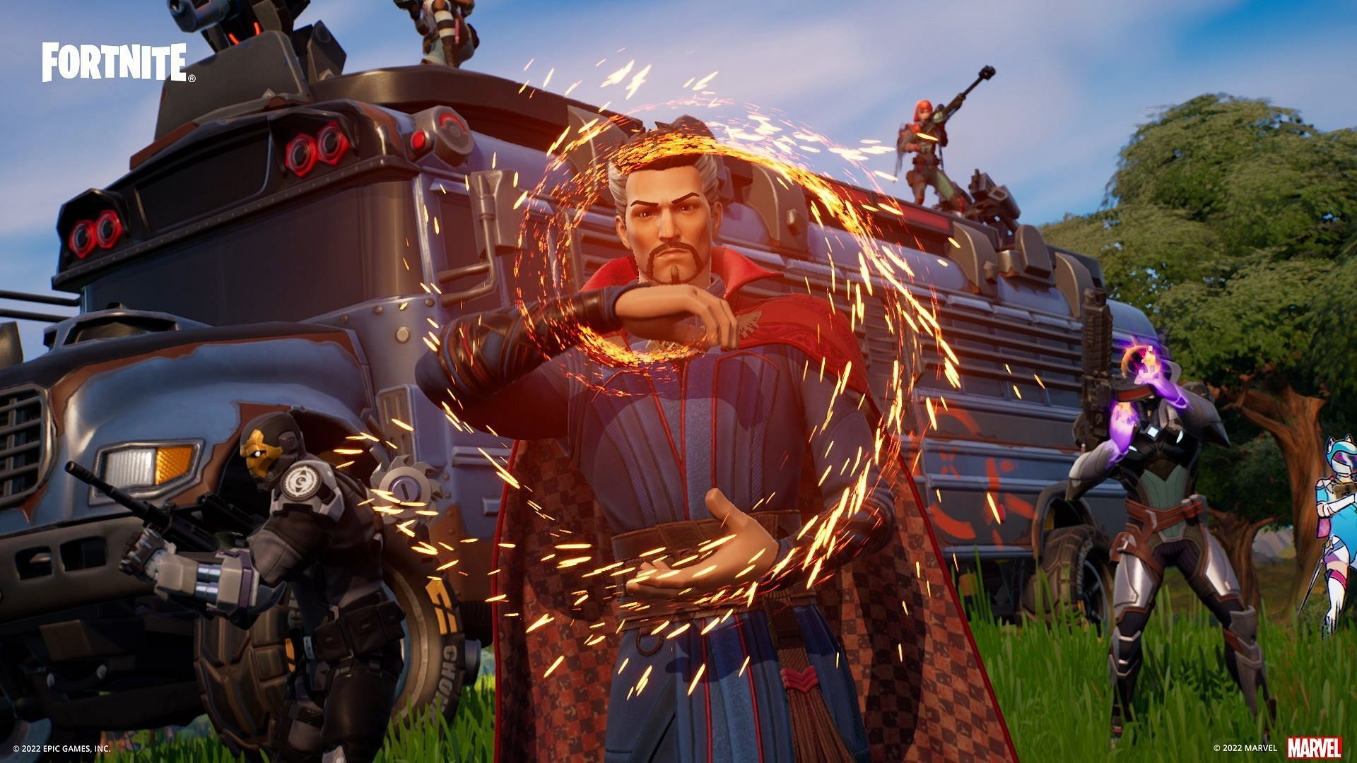 Epic Games, Fortnite content creator, Dr. Strange cosplay, Viral video, 1920x1080 Full HD Desktop