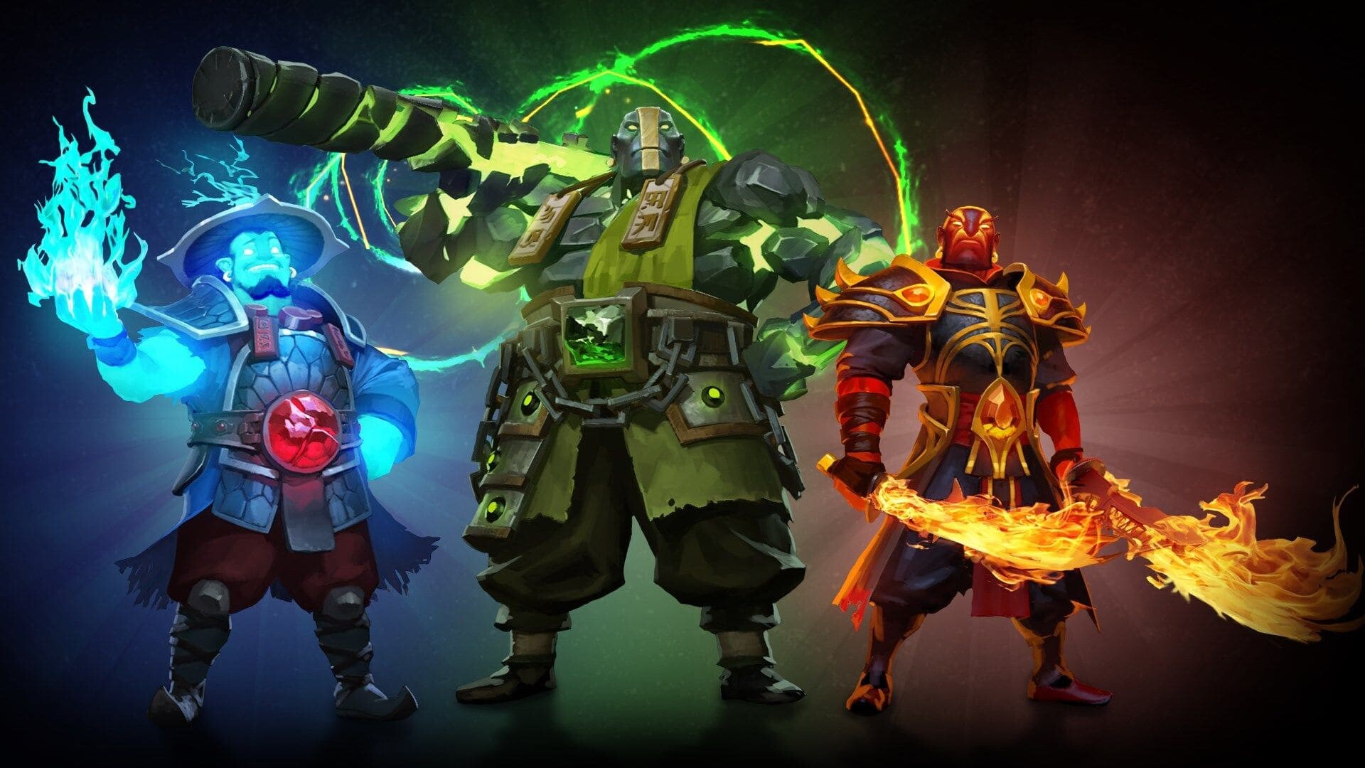 Spirit Trio, Dota 2 Wallpaper, 1920x1080 Full HD Desktop