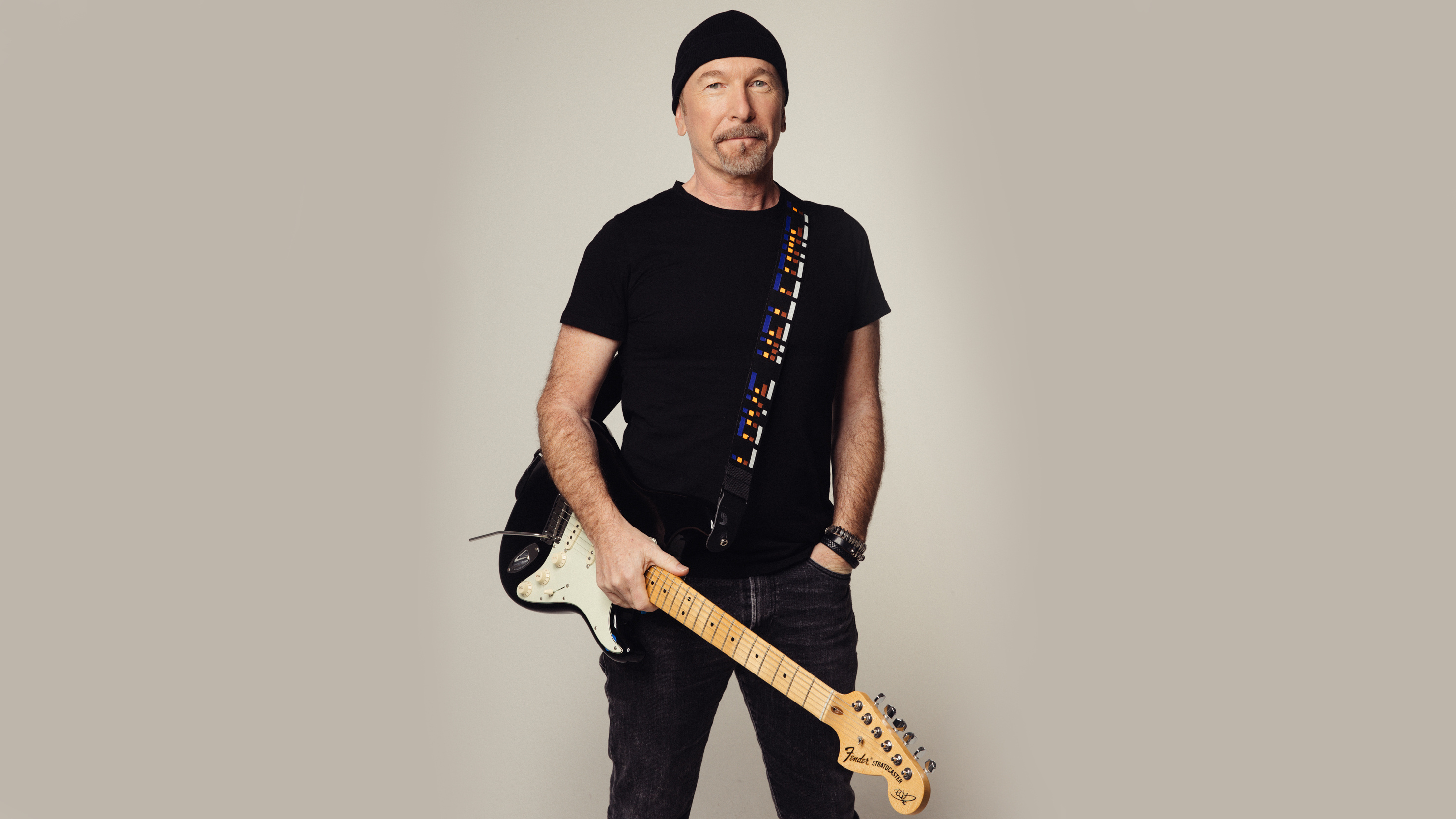 The Edge, Signature guitar strap, 2970x1670 HD Desktop