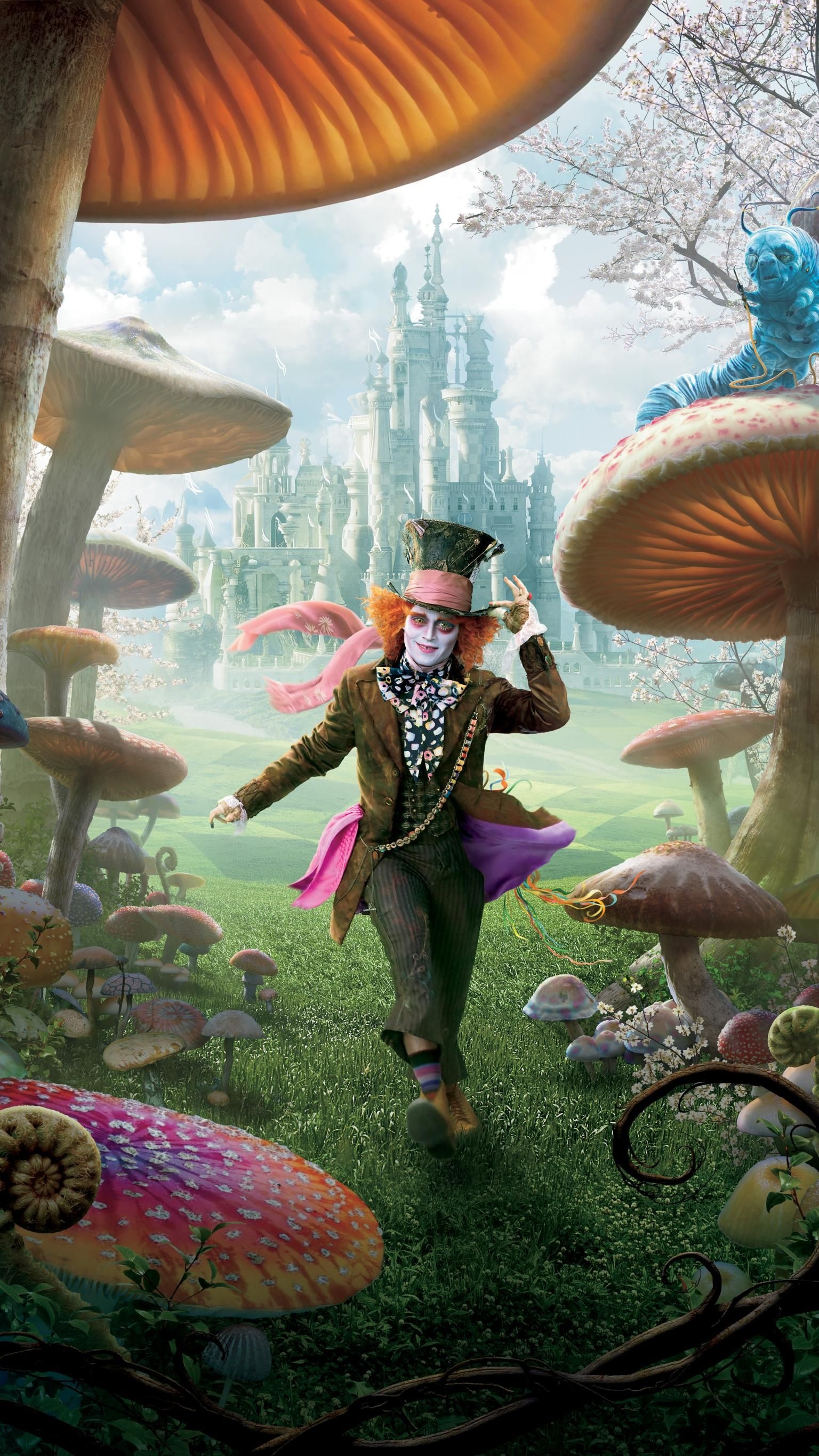 Tarrant Hightopp, Alice in Wonderland (Movie) Wallpaper, 1540x2740 HD Phone