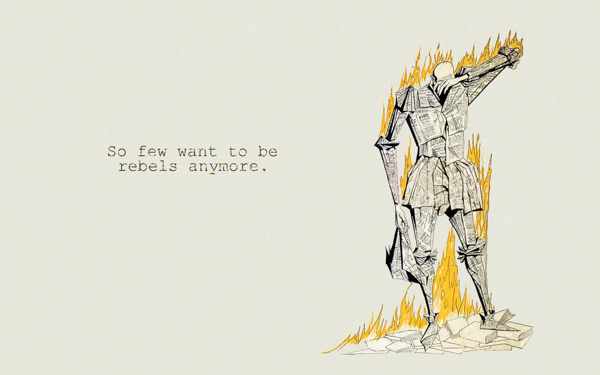 Ray Bradbury, Fahrenheit 451, Best quotes, Wallpapers, 1920x1200 HD Desktop