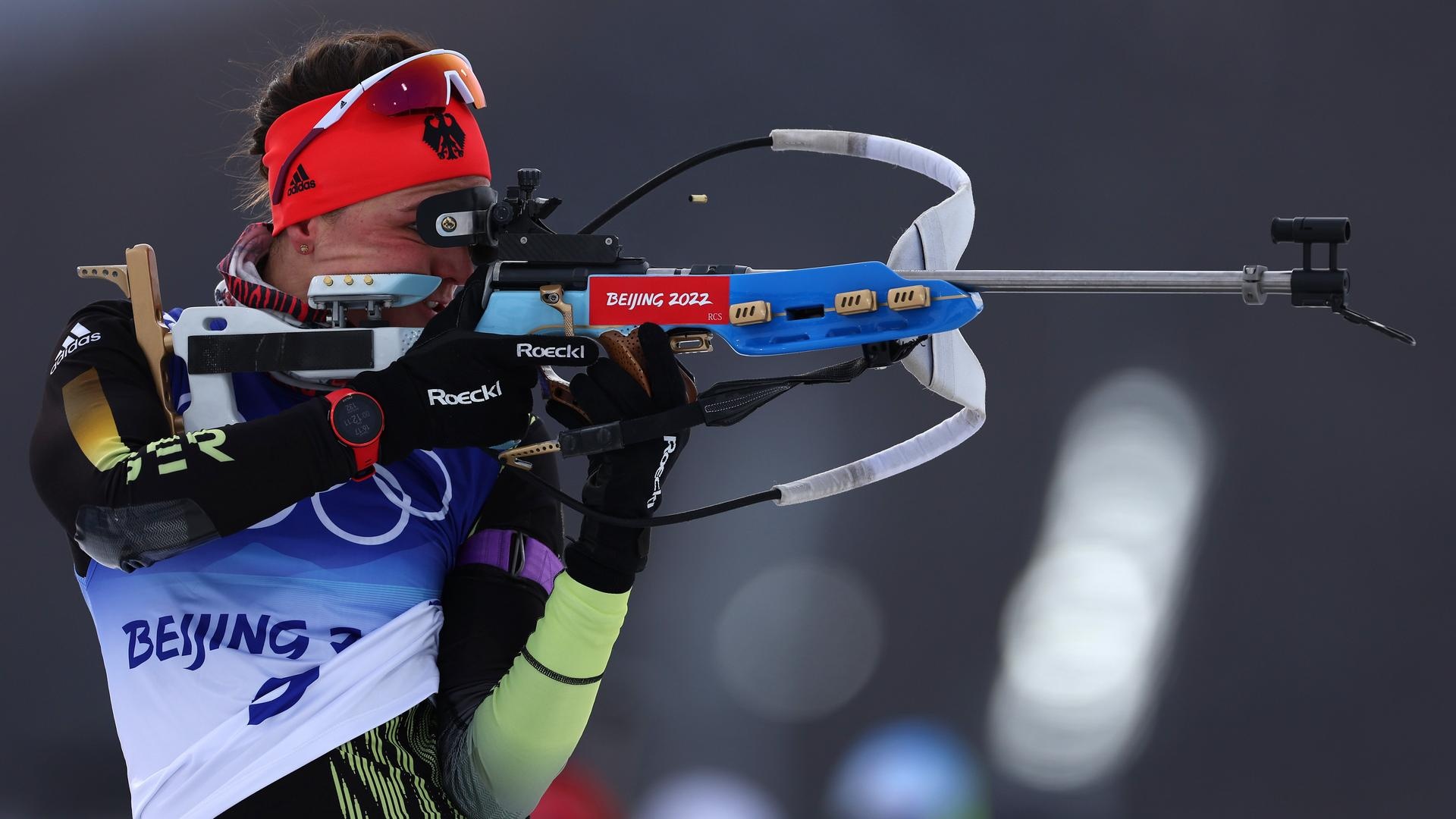 Denise Herrmann, Olympic biathlon, Surprising victory, 1920x1080 Full HD Desktop