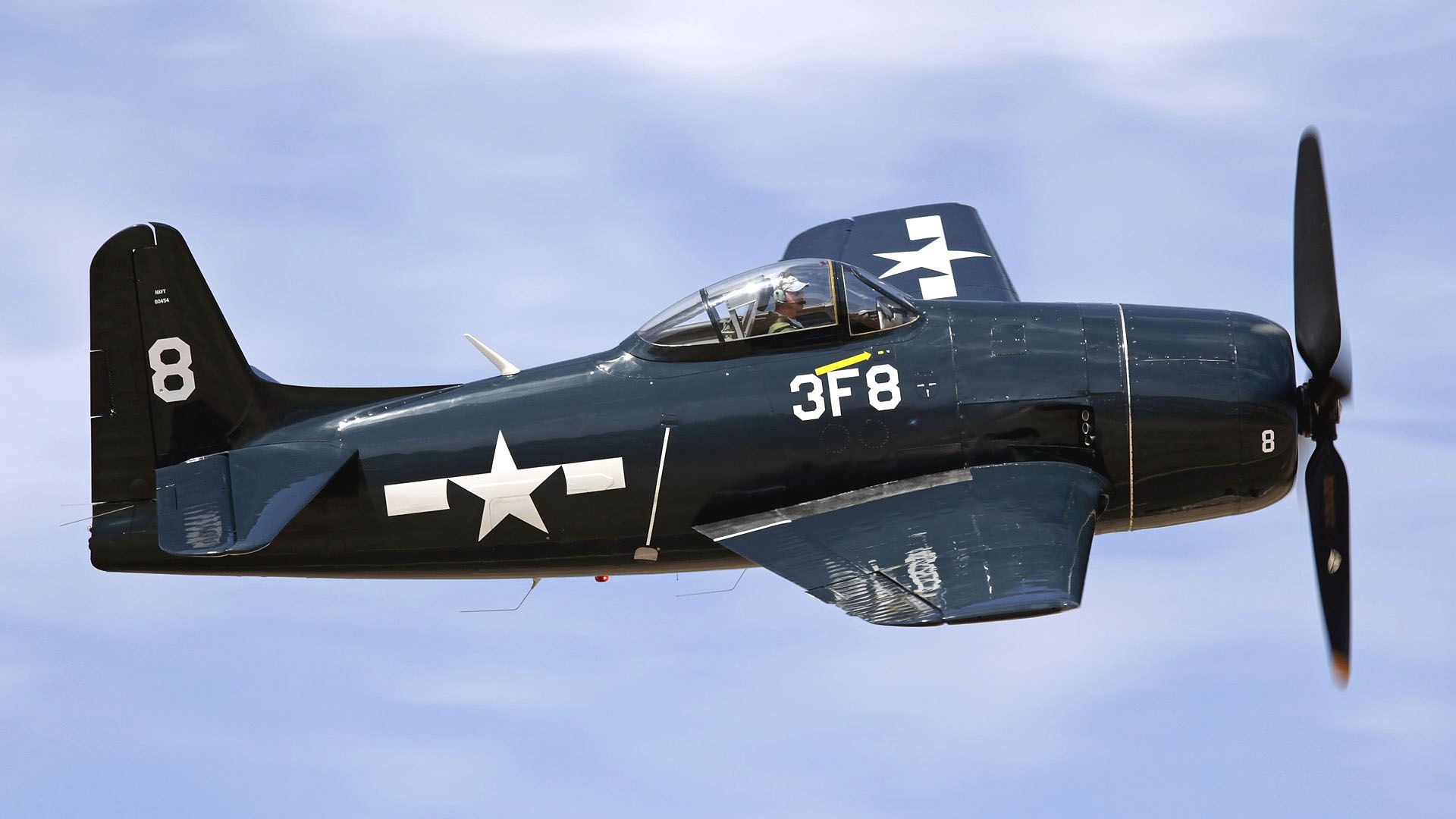 Grumman Bearcat, Military aircraft, World War II, Navy, 1920x1080 Full HD Desktop