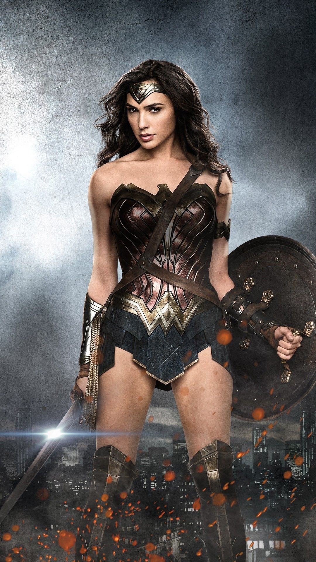 Gal Gadot, Wonder Woman, iPhone wallpaper, Best Hollywood DP, 1080x1920 Full HD Phone