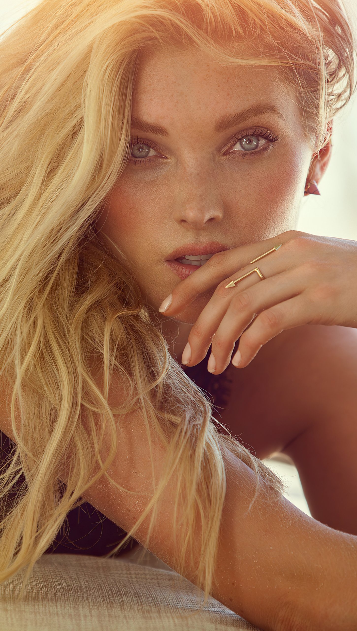 Elsa Hosk, 4K Ultra HD wallpaper, Celebrity photoshoots, Model pictures, 1450x2560 HD Phone