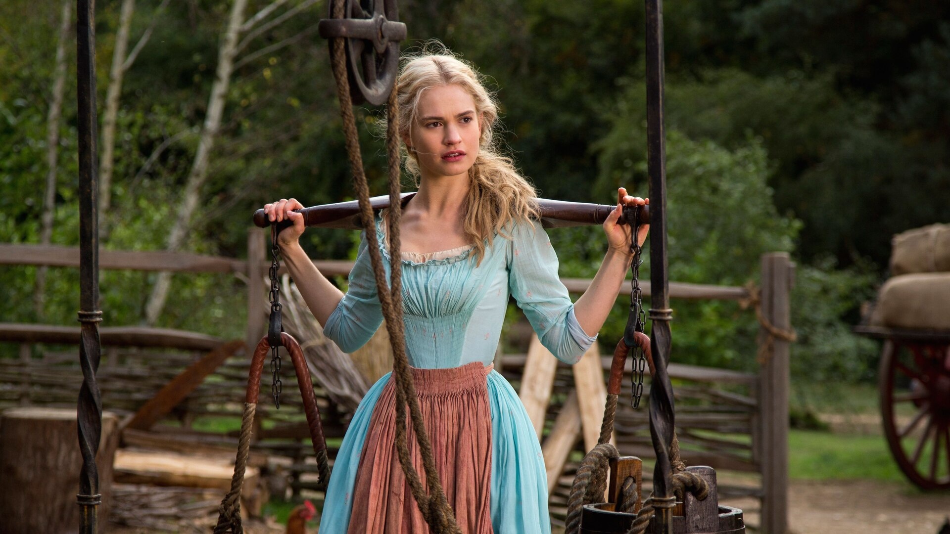 Lily James, Cinderella laptop, Full HD 1080p, HD wallpapers, 1920x1080 Full HD Desktop