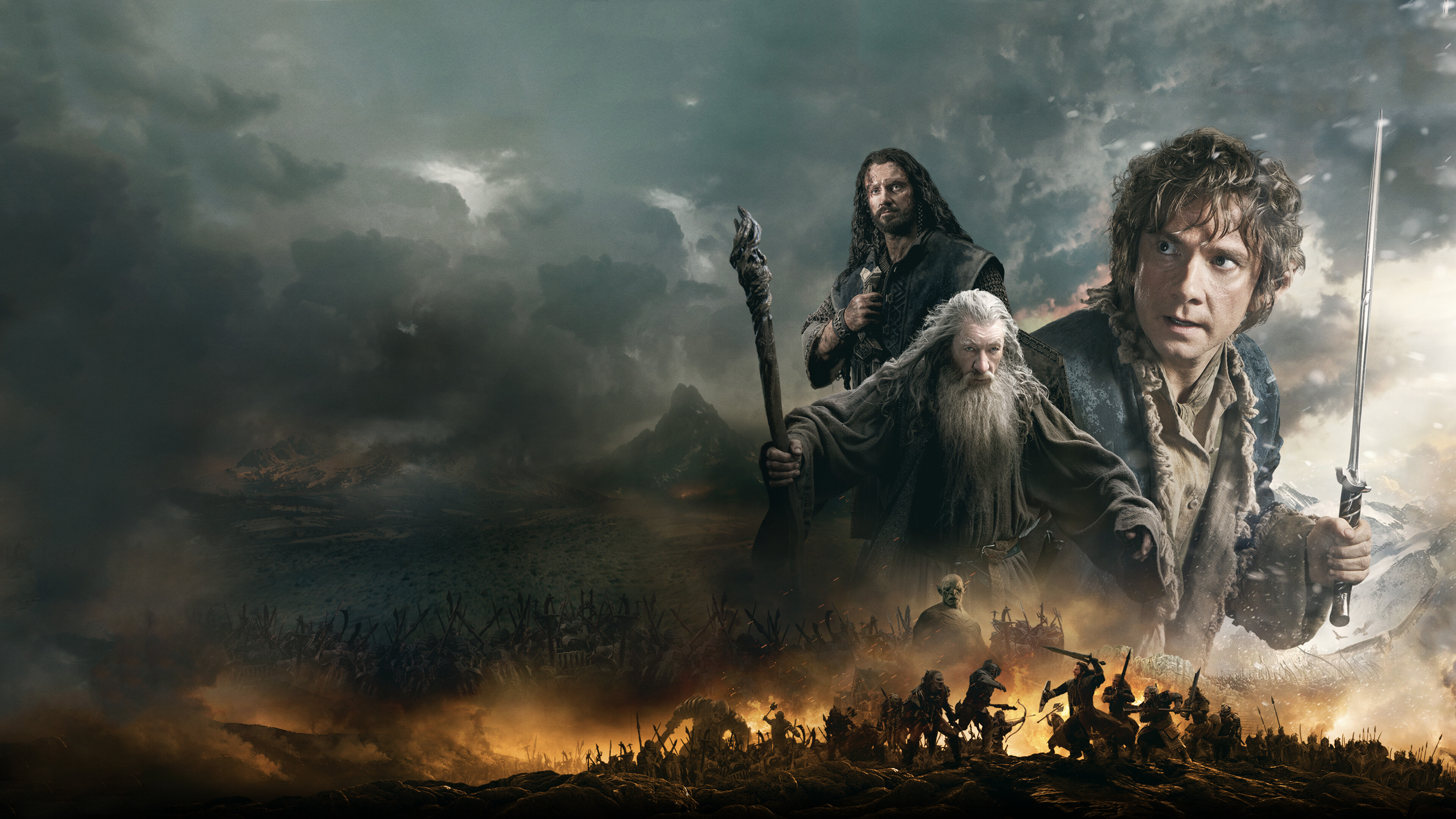 The Hobbit, Battle of the Five Armies, Ultra HD wallpaper, Film background, 3840x2160 4K Desktop