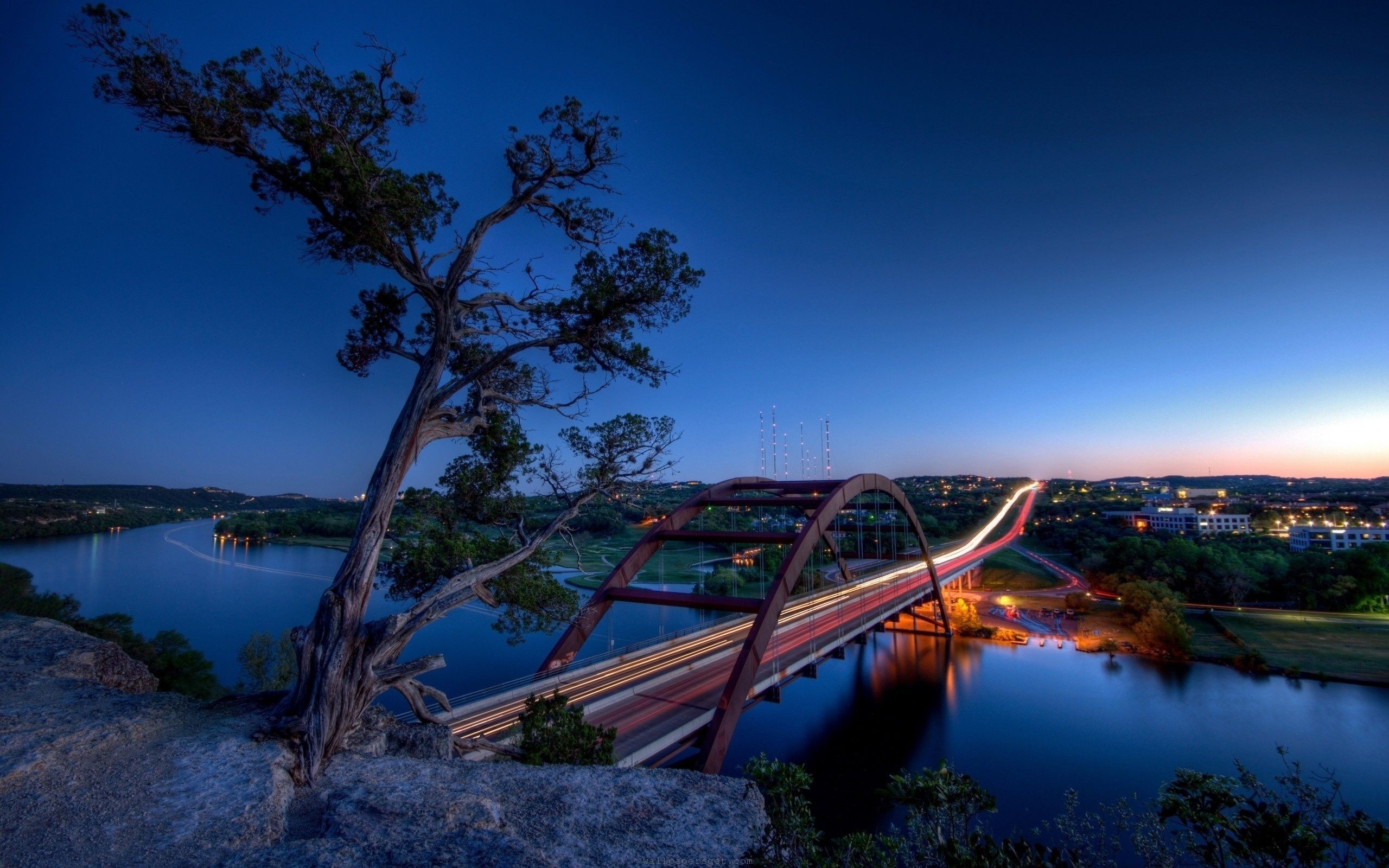 Pennybacker Bridge, Texas Wallpaper, 2560x1600 HD Desktop