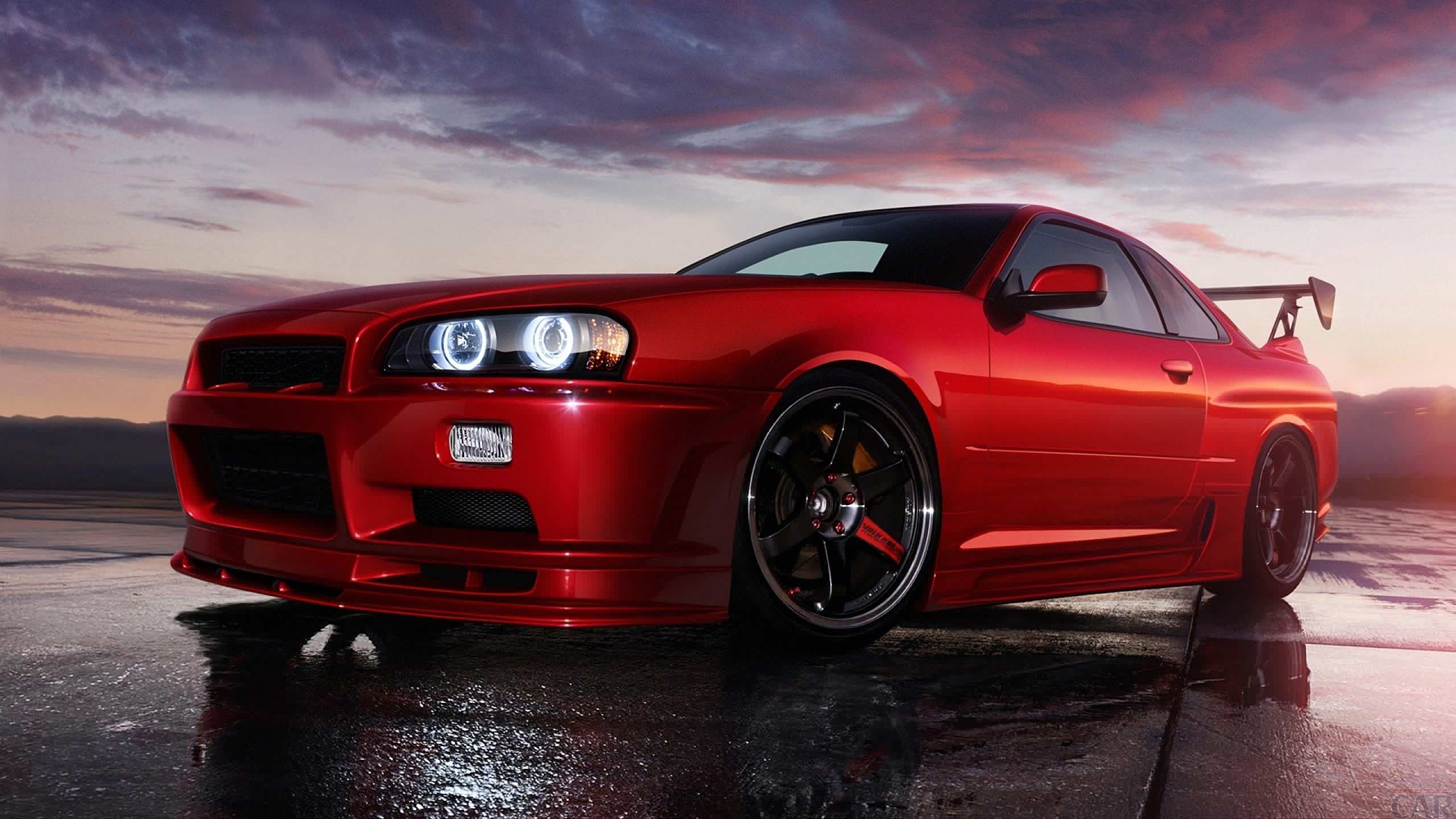 R34 Coupe, Nissan Skyline R34 Wallpaper, 2560x1440 HD Desktop